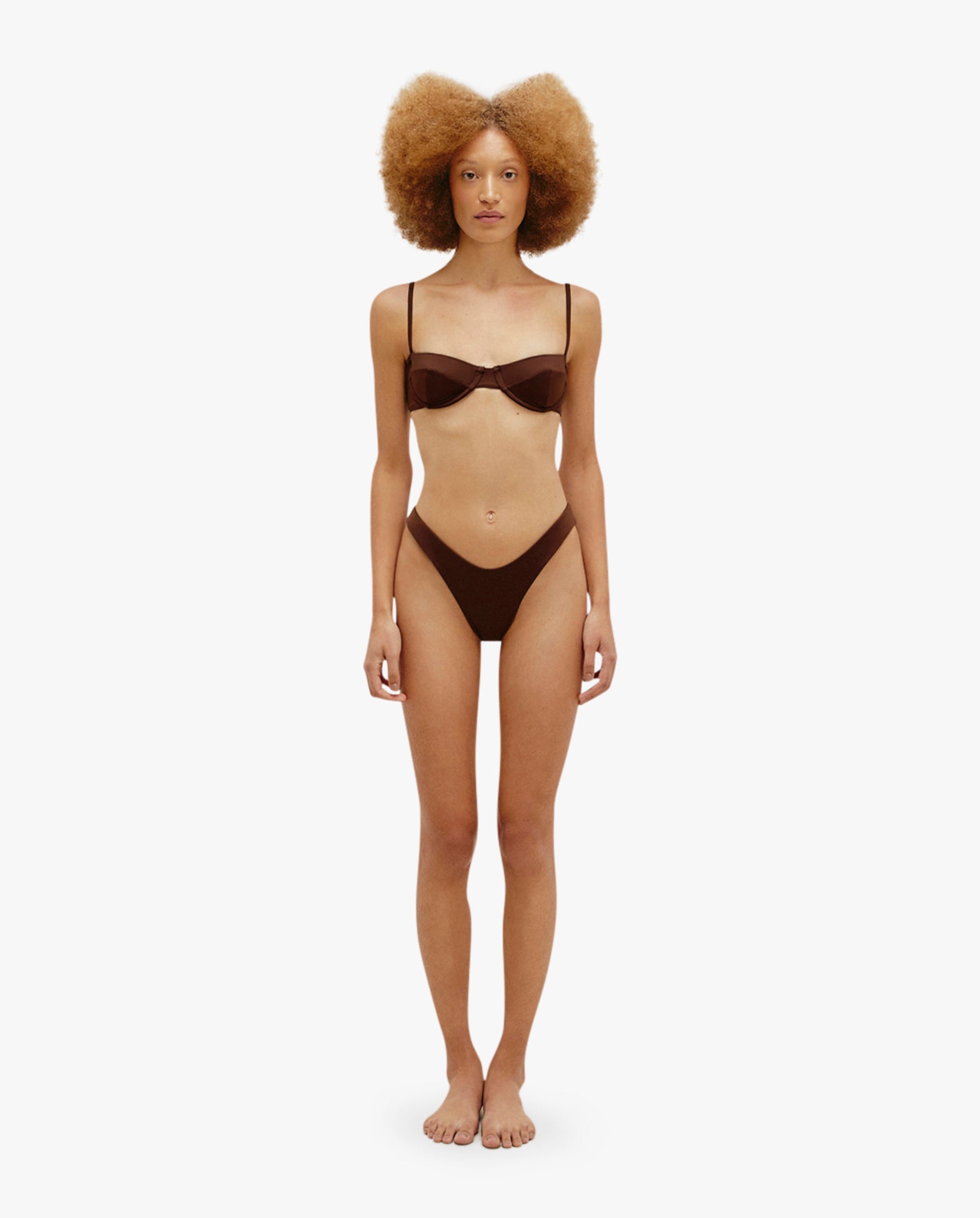 Vintage Top Brauna Brown