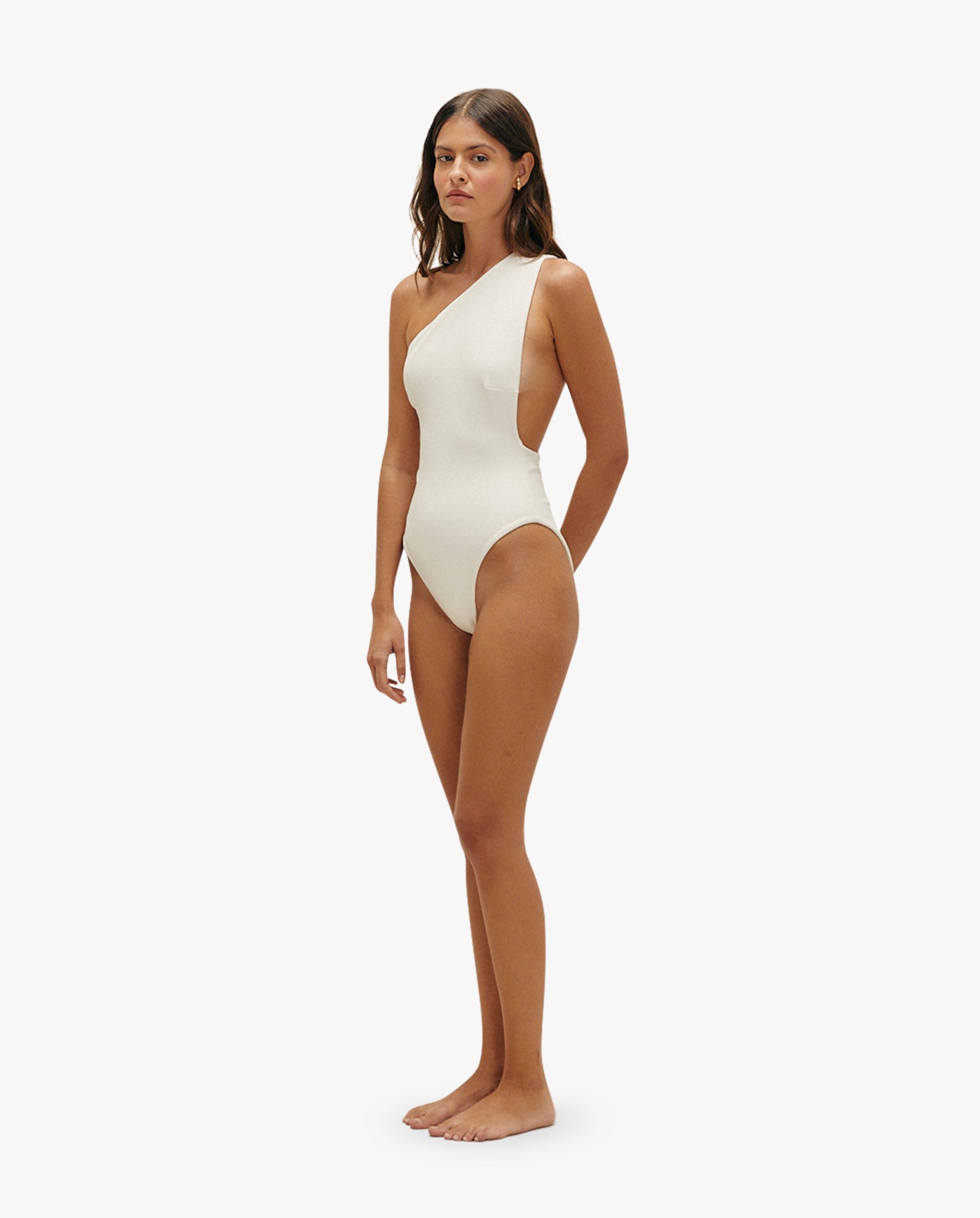 Crepe Luisa Swimsuit Off White