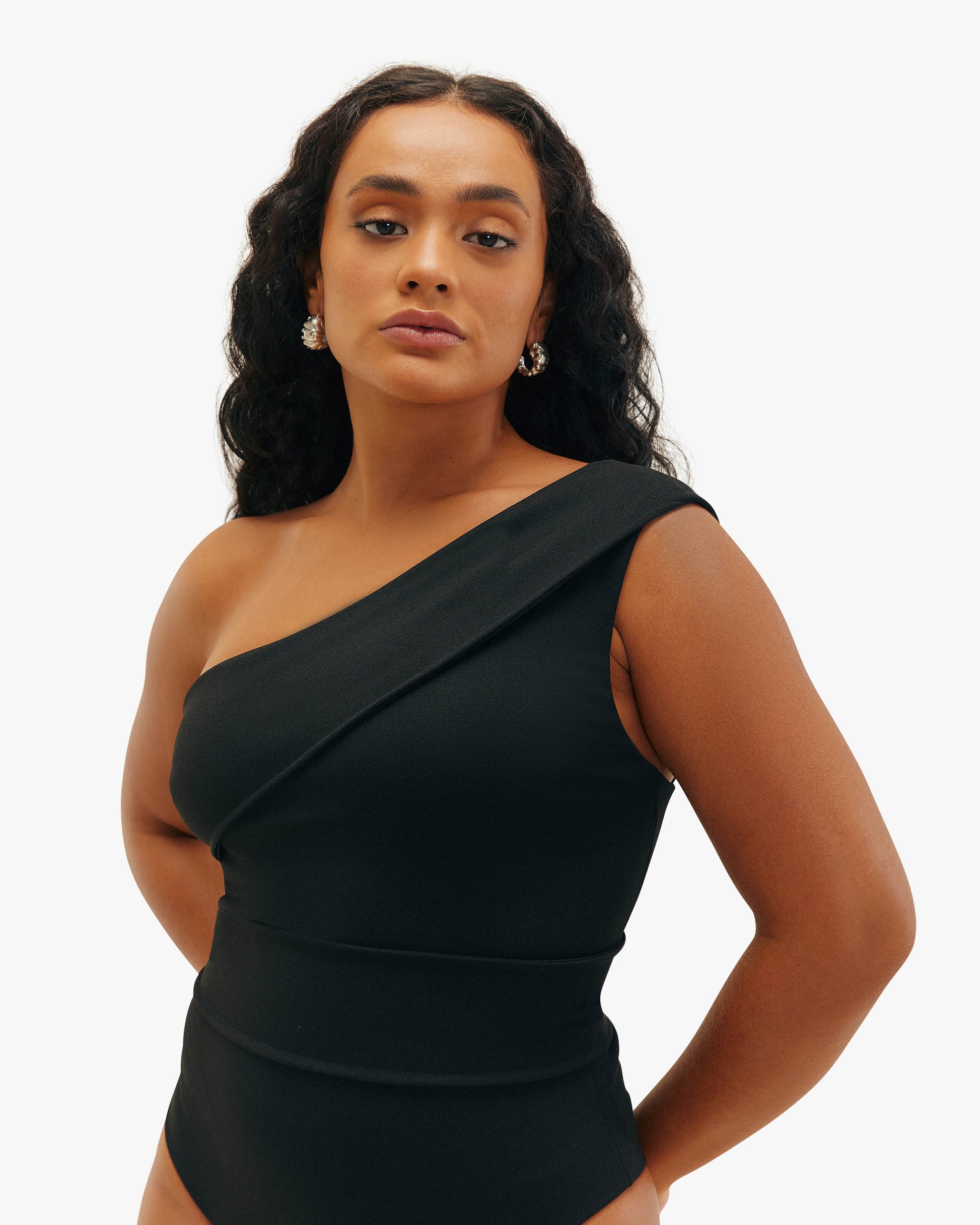 Crepe Maria Swimsuit Black
