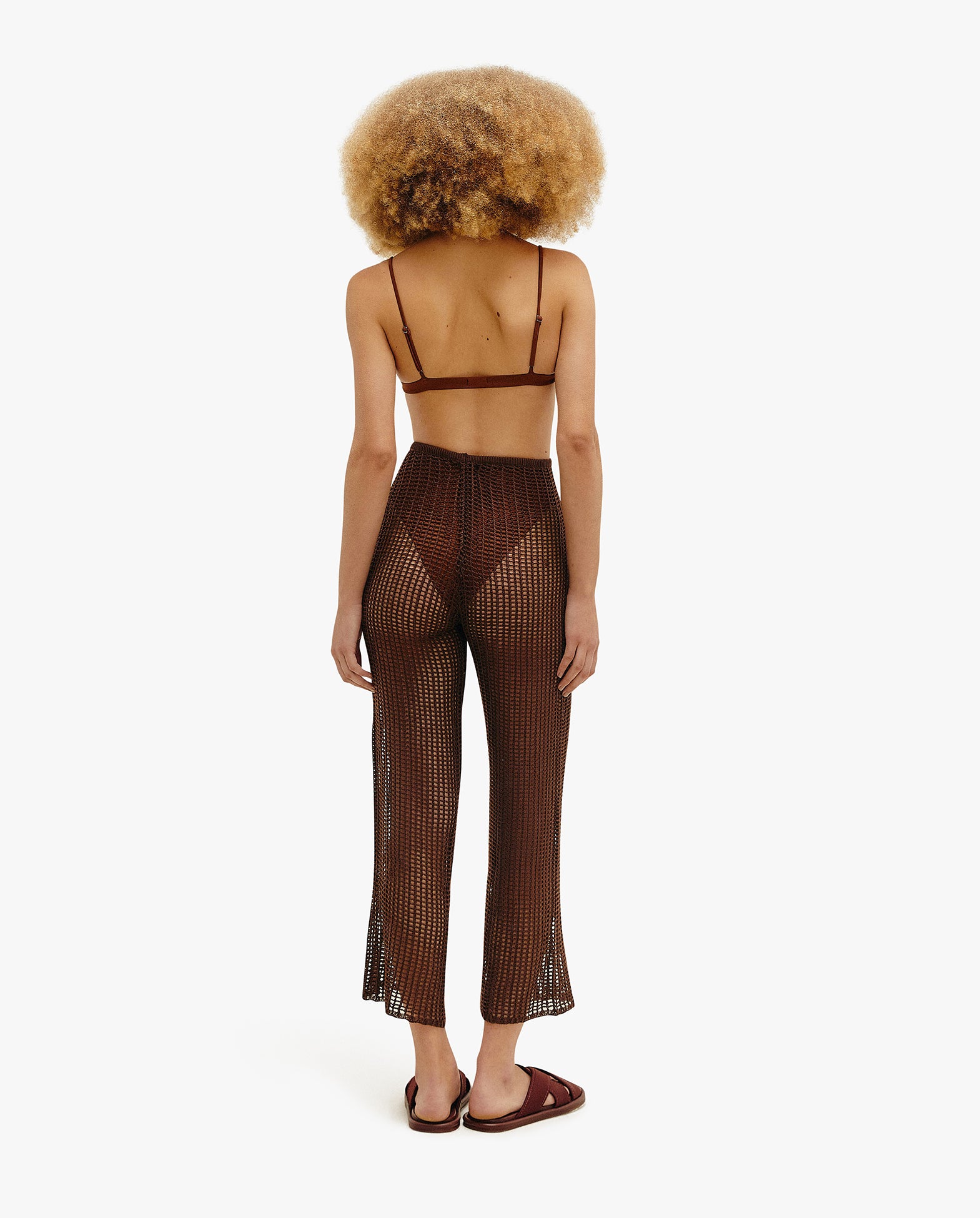 Knit Rebeca Pants Brauna Brown