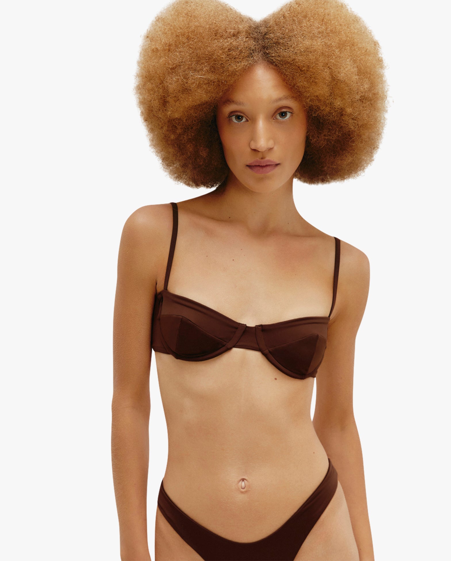 Vintage Top Brauna Brown