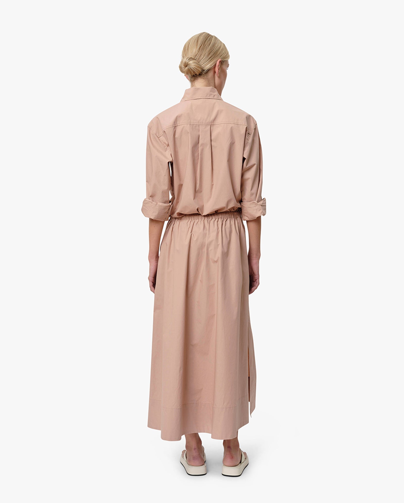 Herdis Pleated Skirt Powder