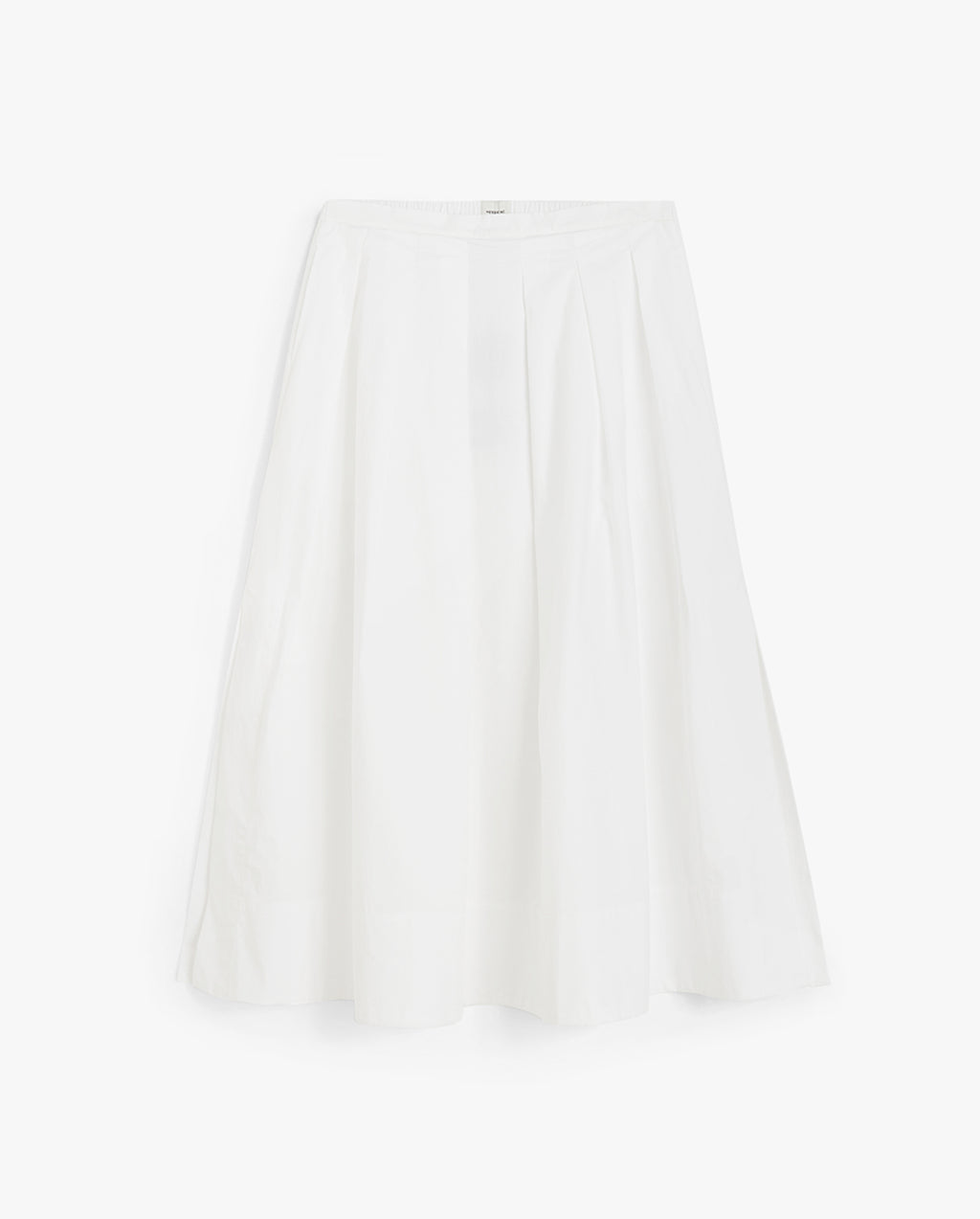 Herdis Pleated Skirt White