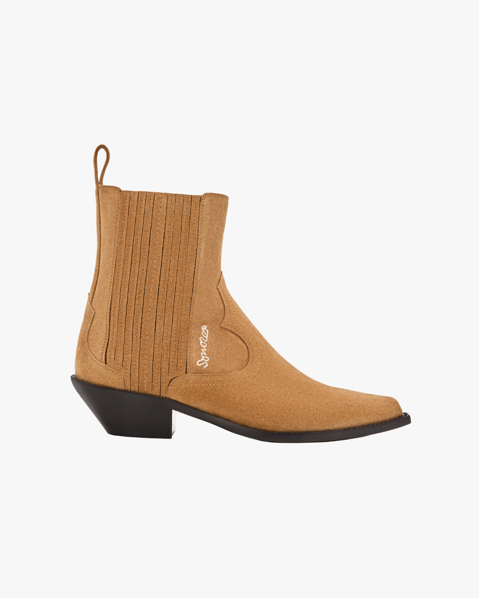 Hernan Ankle Boots In Tobacco Crusted Suede