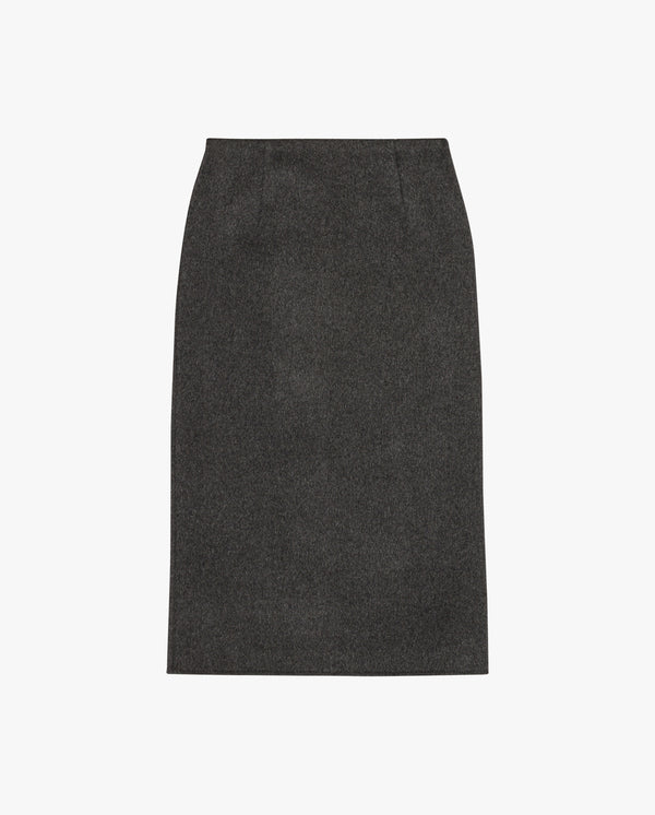 Straight Wool Skirt