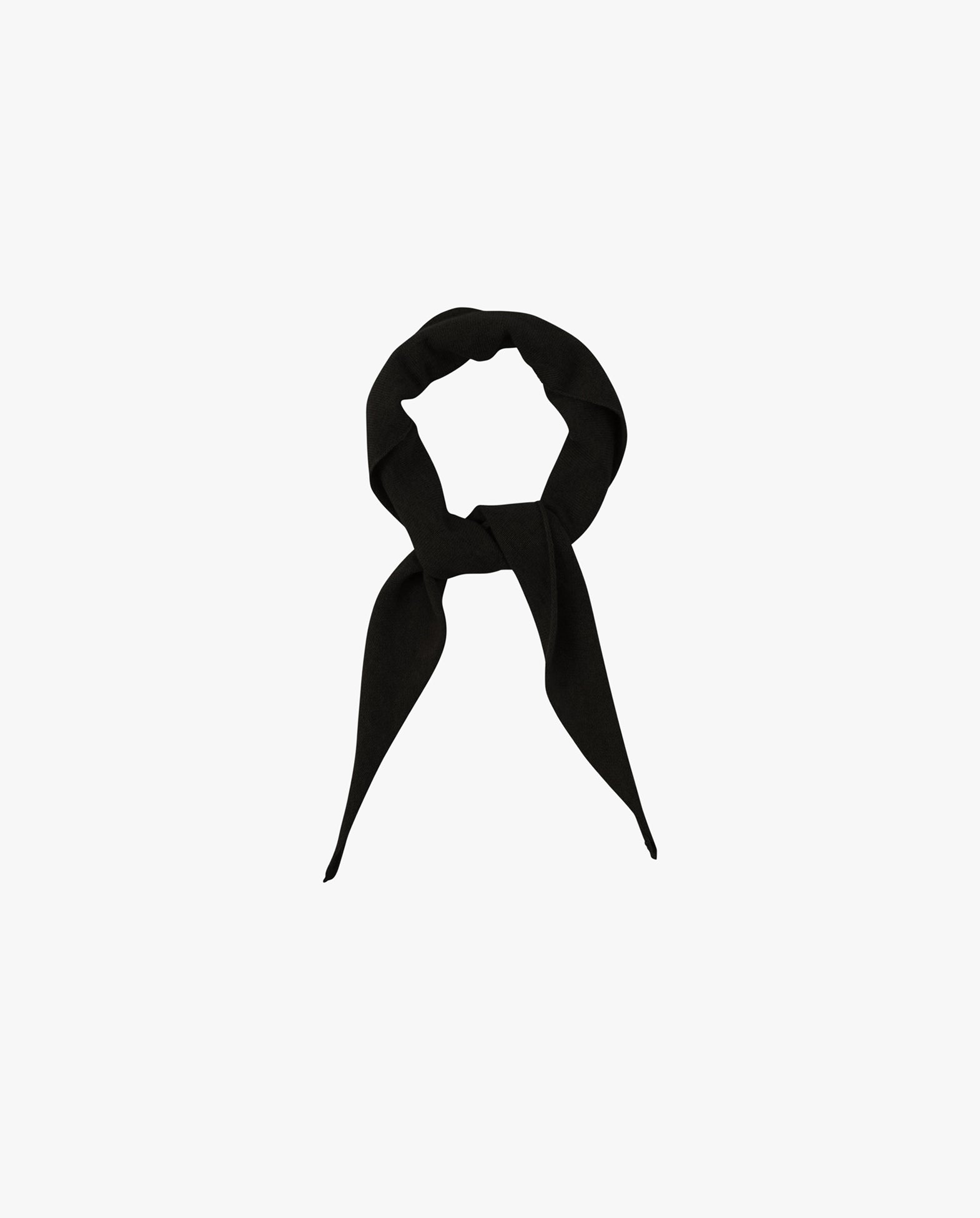 Cashmere Knit Scarf Black