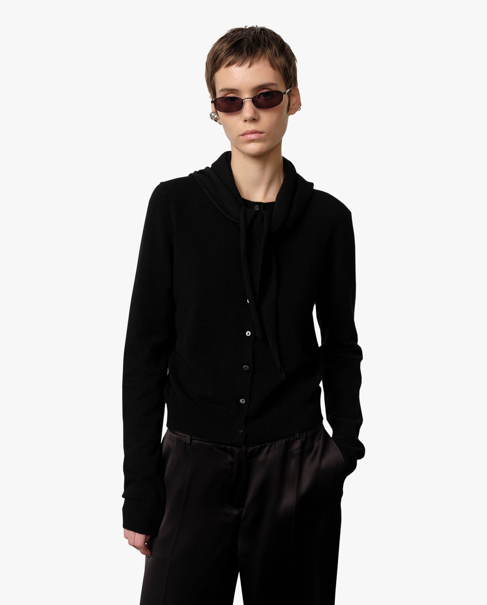 Beau Knit Scarf Black