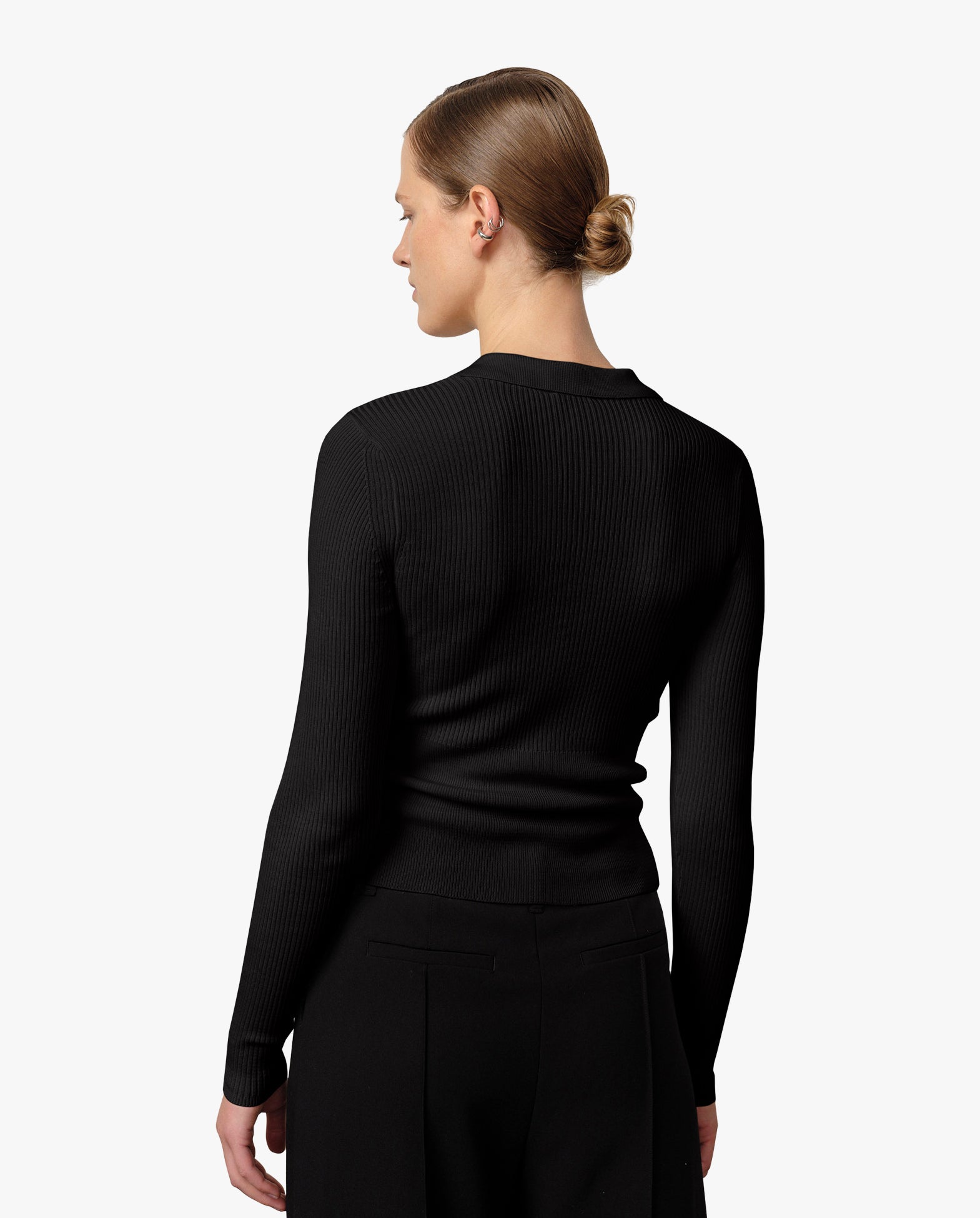 Finn Knit Blouse Black