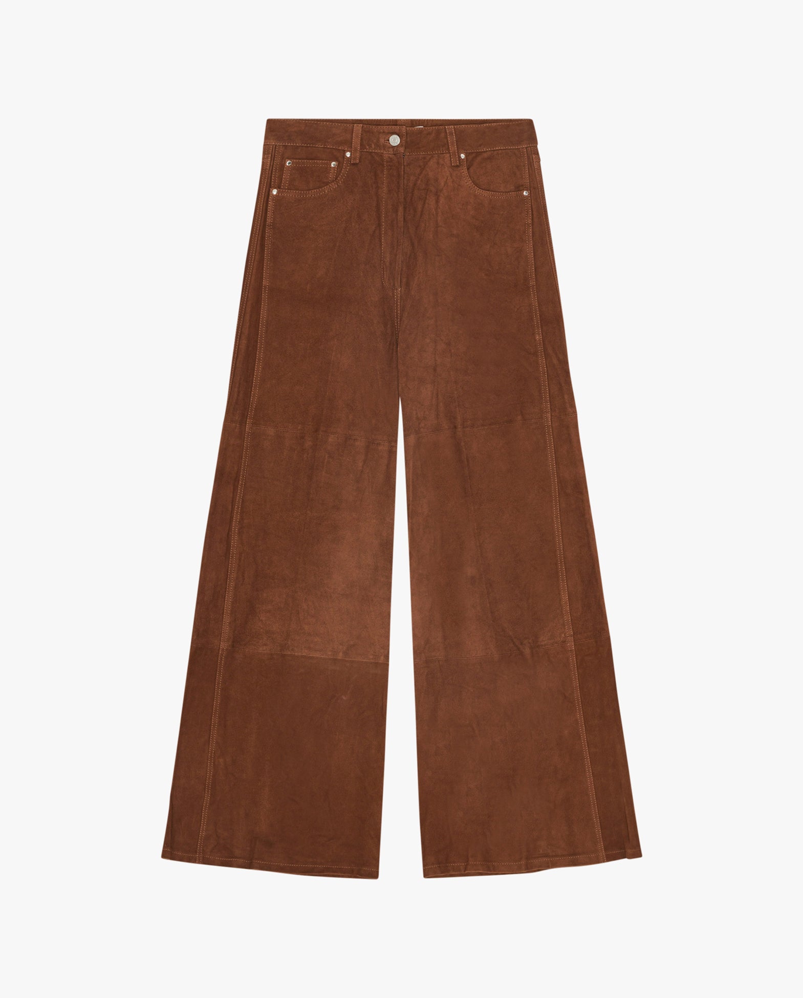 Katja Suede Midt Waist Pants