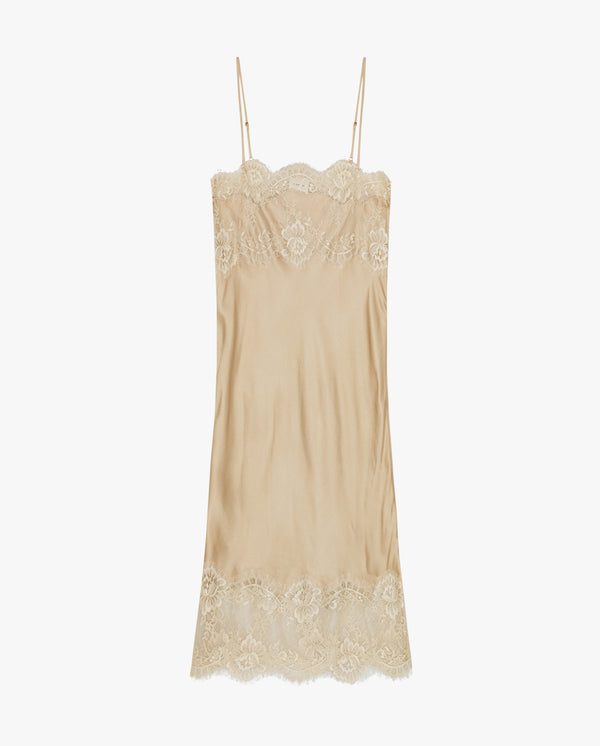 Strap Dress with Lace Detailing