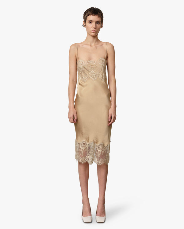 Strap Dress with Lace Detailing