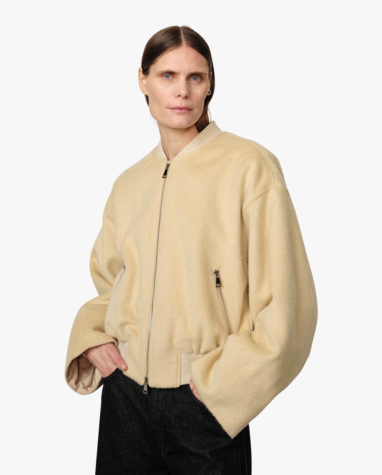 Monica Wool Bomber Jacket