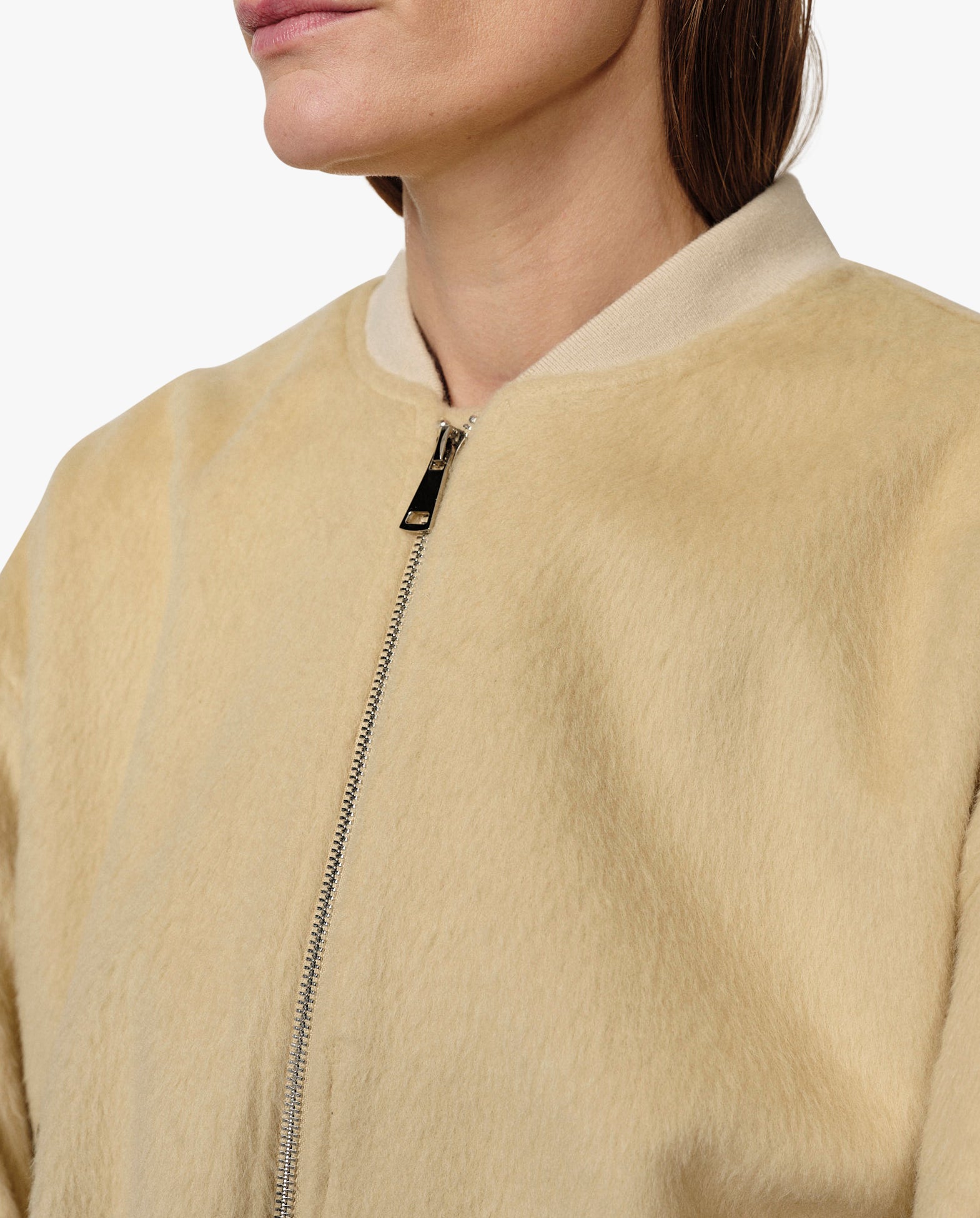 Monica Wool Bomber Jacket