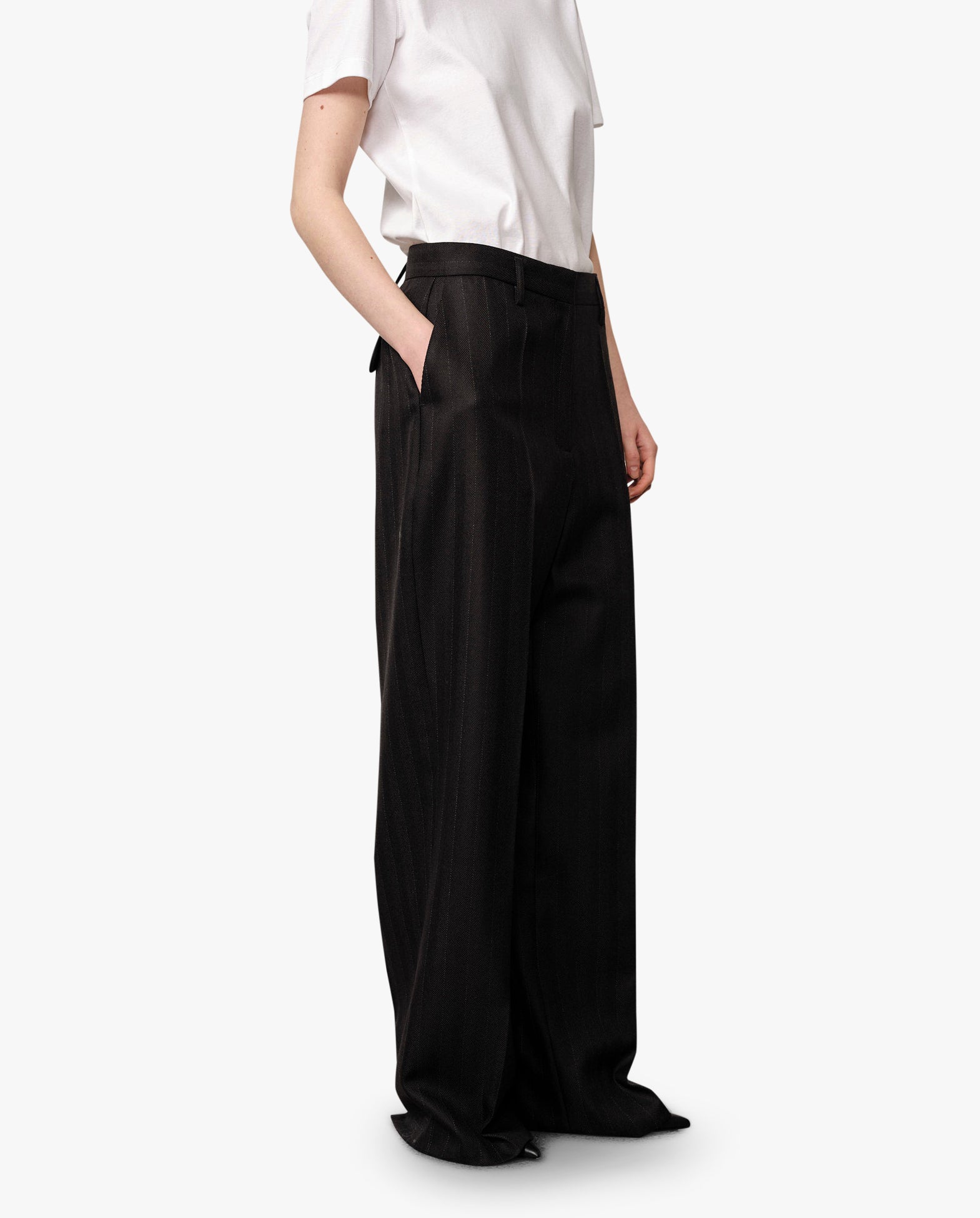 Powel Wool Low Waist Pants