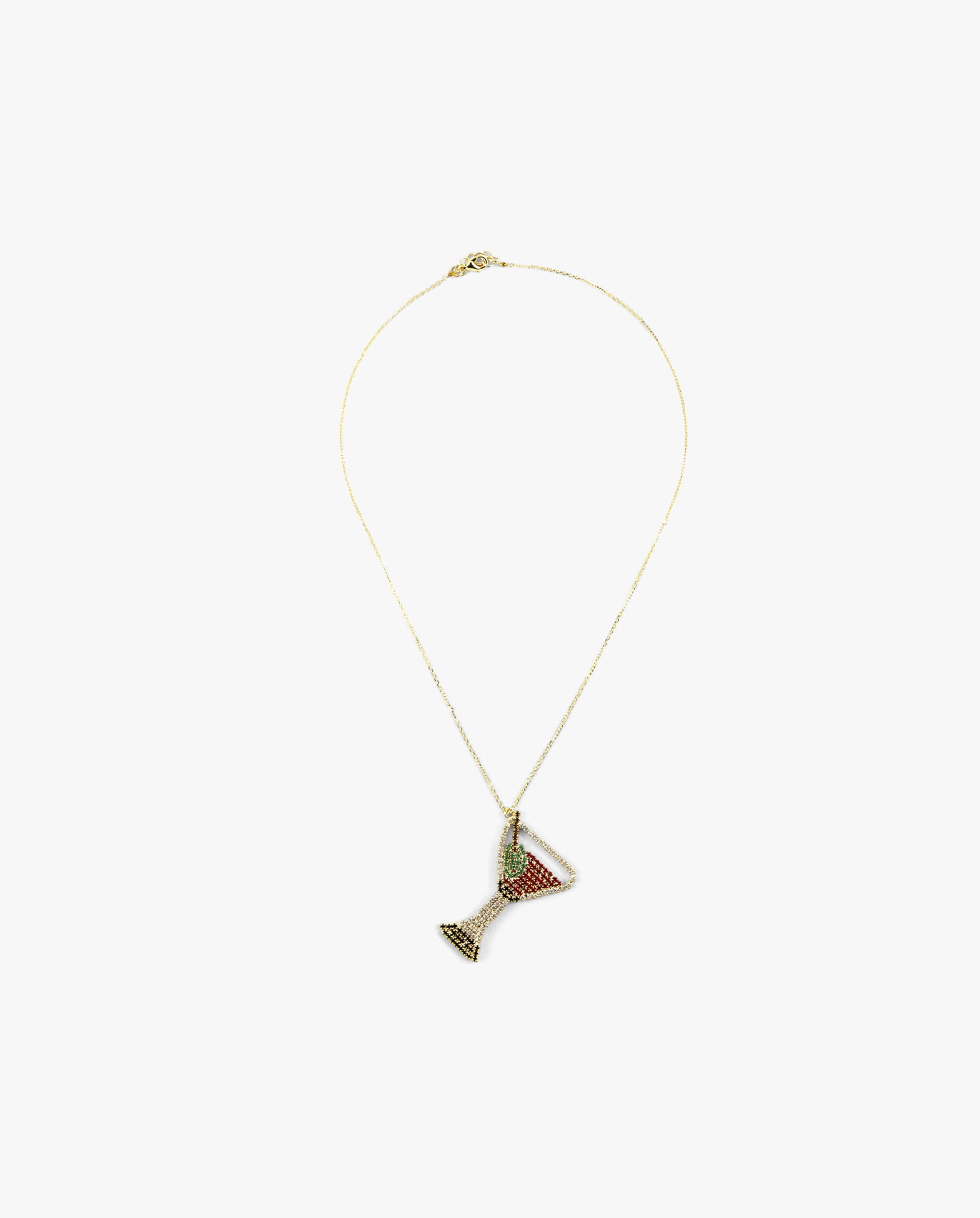 Cocktails Martini Necklace