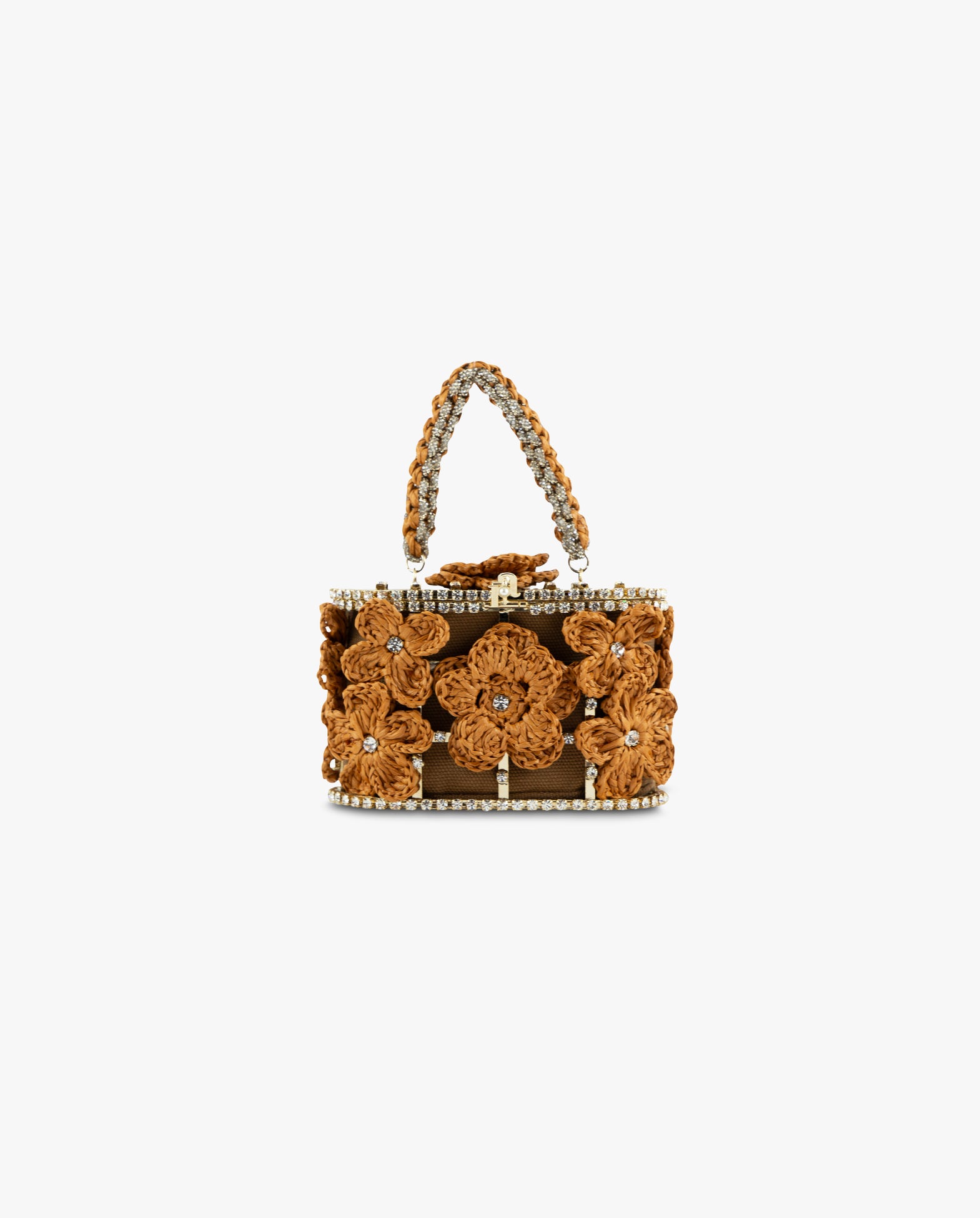 Mini Holli Signorina Floral Raffia Bag