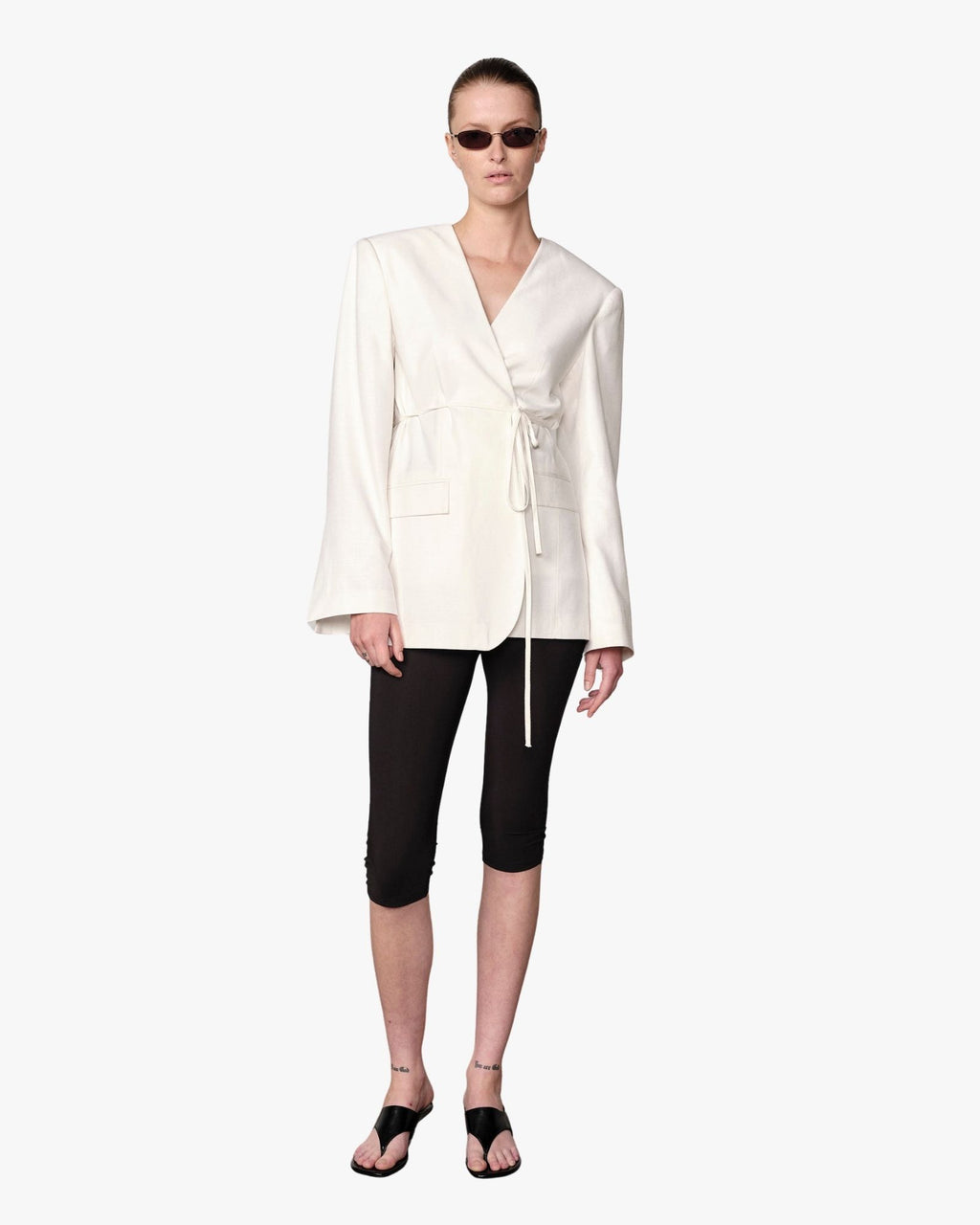 Indiana Oversized Blazer White