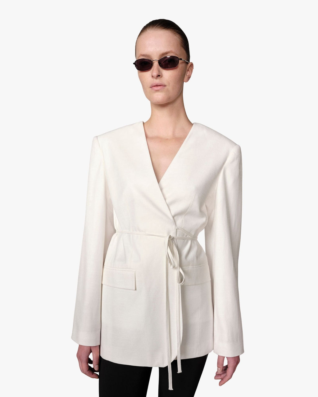 Indiana Oversized Blazer White