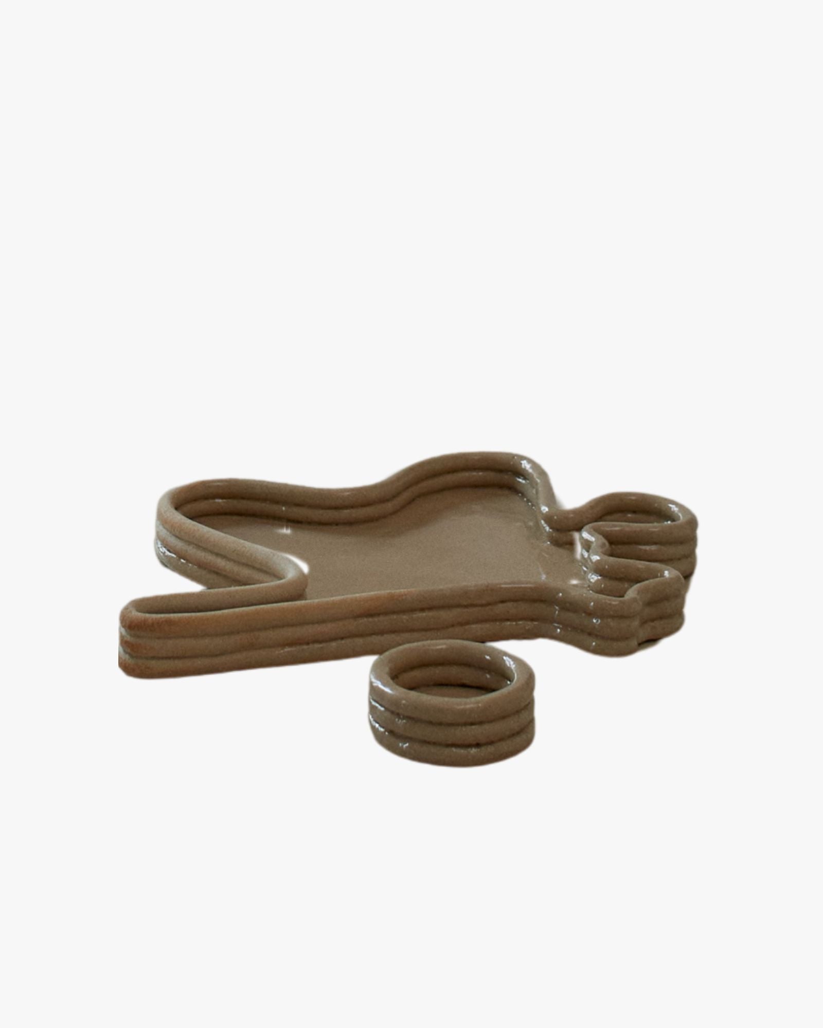 Shell I Shiny Camel Tray