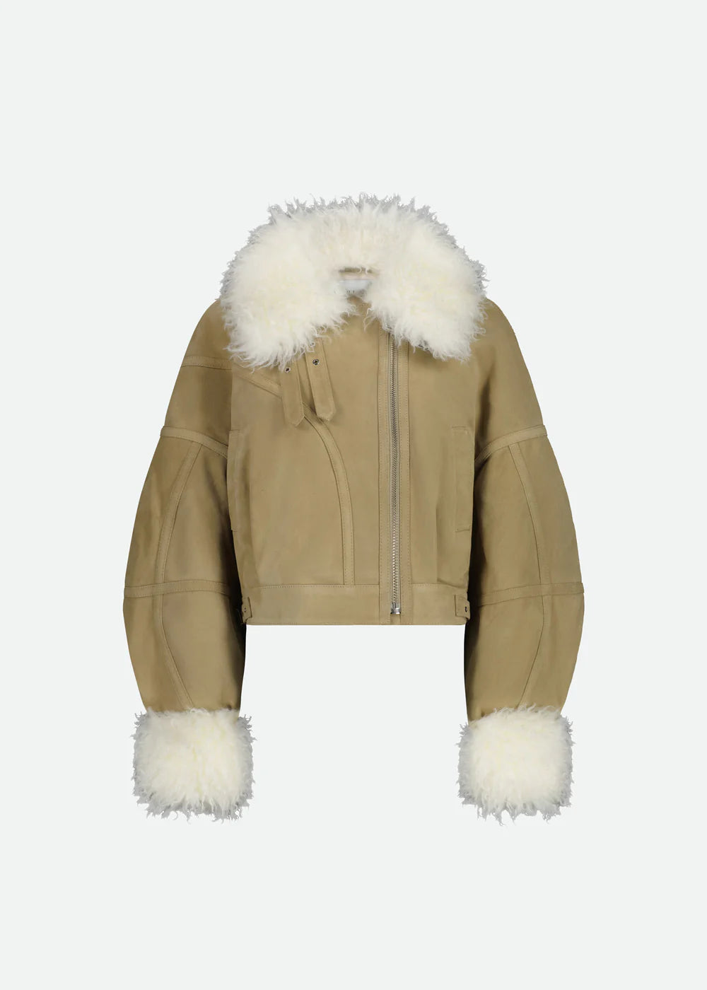 Aviator Jacket In Suede Leather