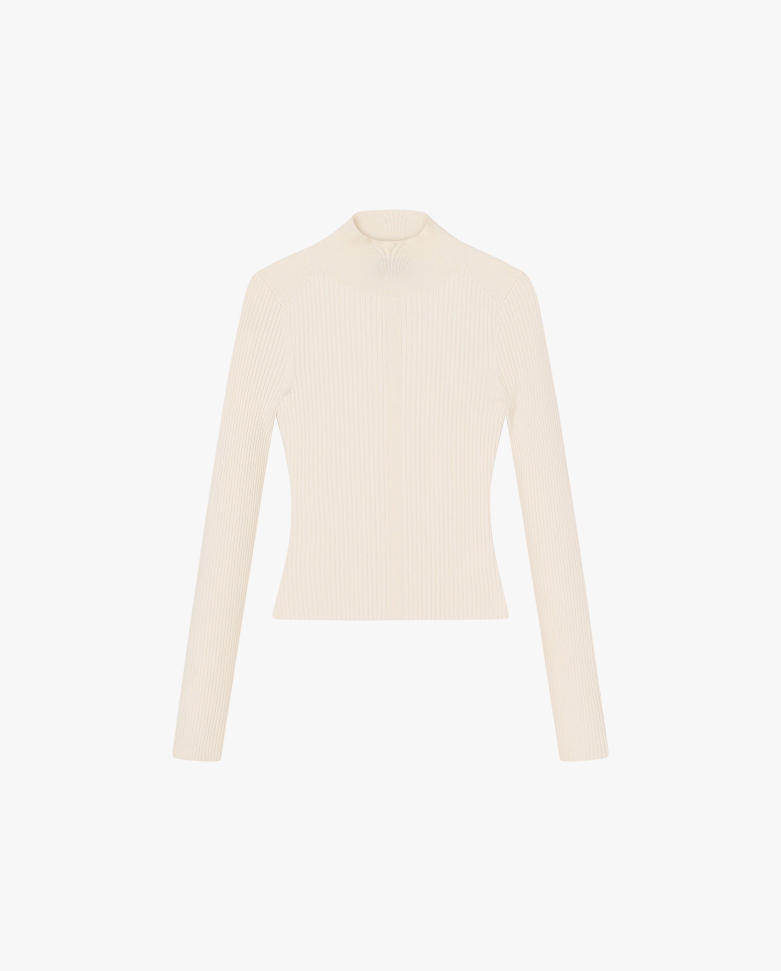 Jodie Cut-Out Back Ribbed Turtleneck