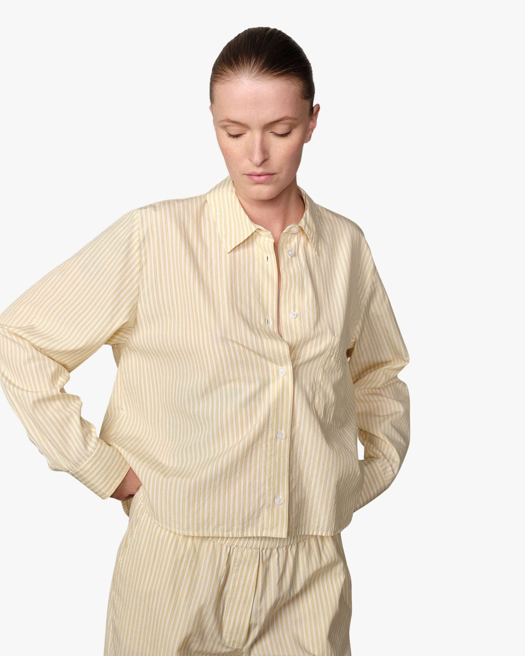 Jovelle Shirt Yellow Stripe