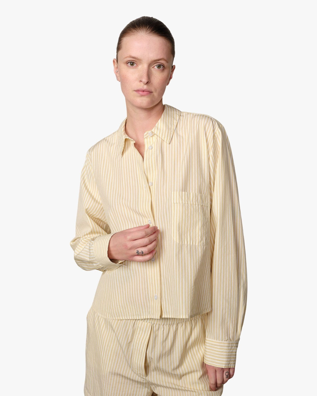 Jovelle Shirt Yellow Stripe