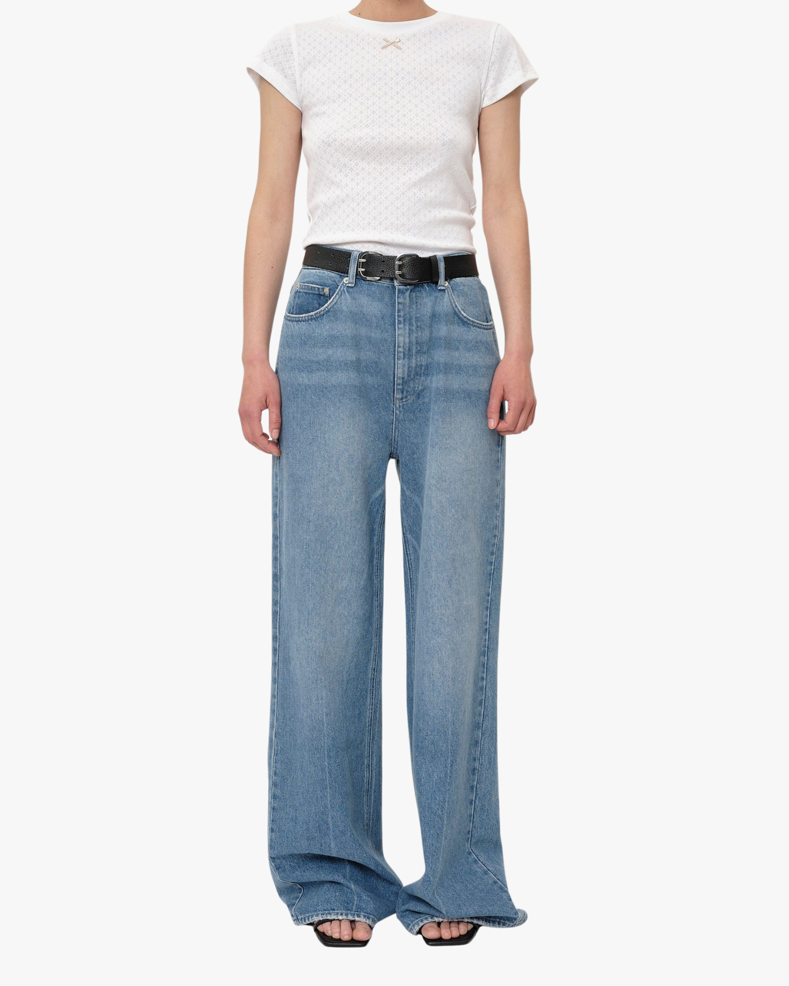 White Legged Katja Jeans Light Indigo