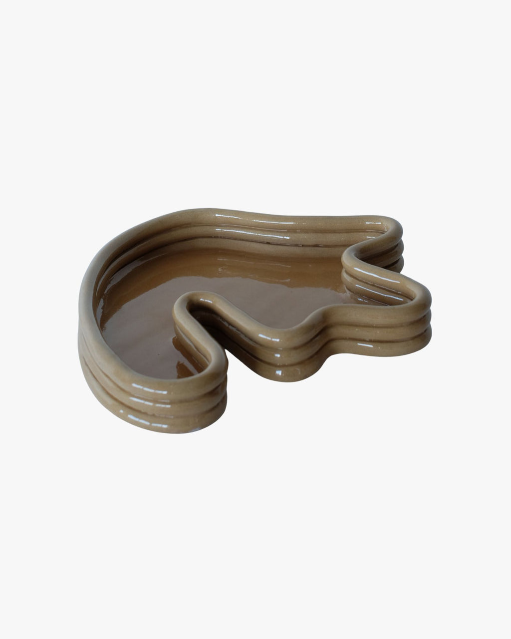 Lali Shiny Camel Tray