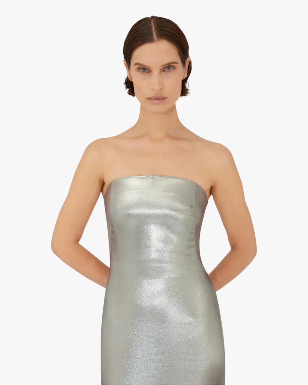 Galvanized Bandeau Dress