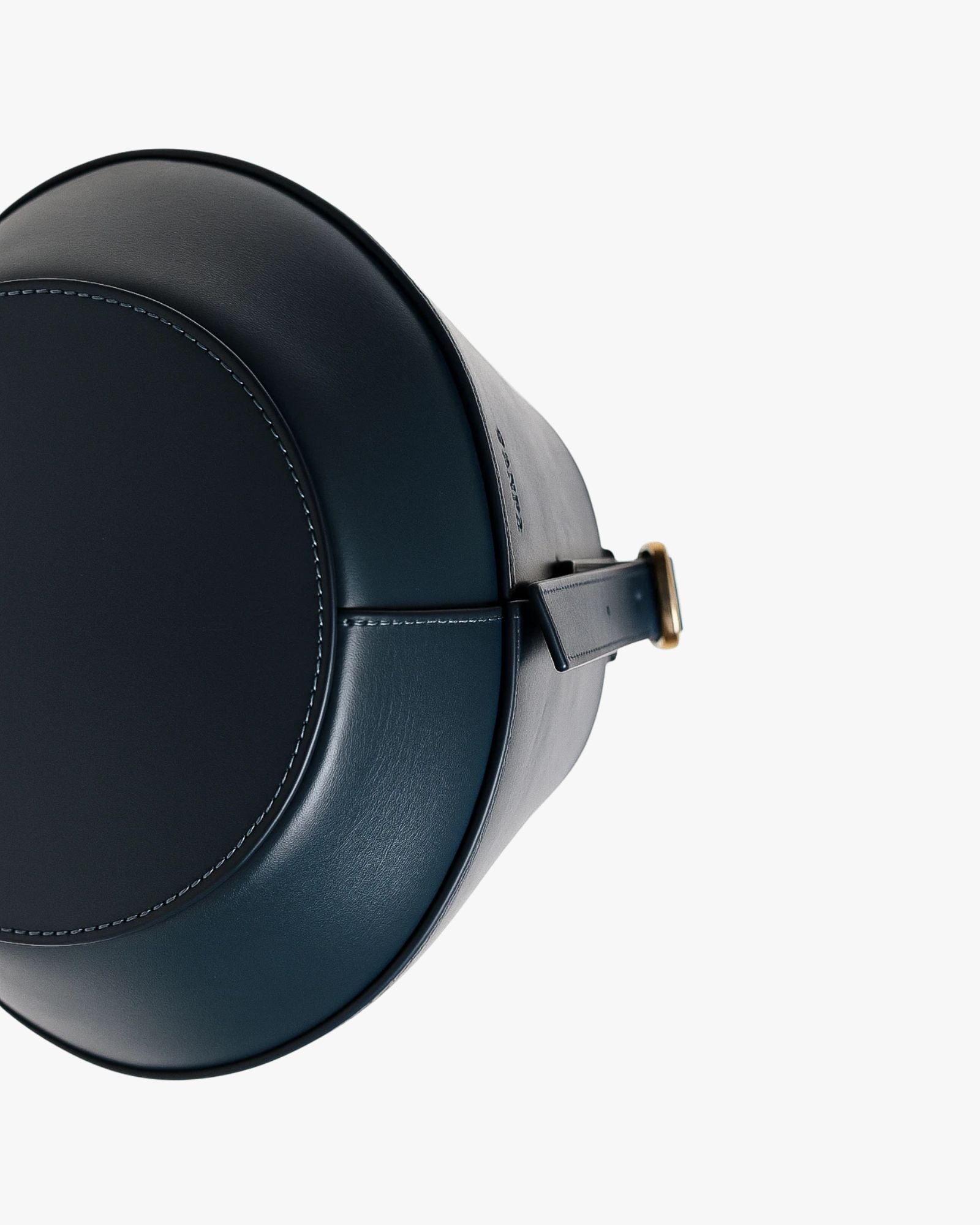 Lerna Cobalt Leather Bucket Bag