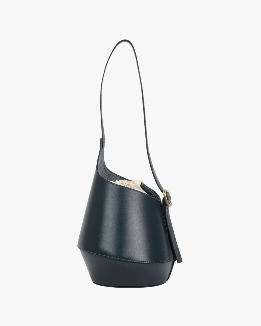 Lerna Cobalt Leather Bucket Bag