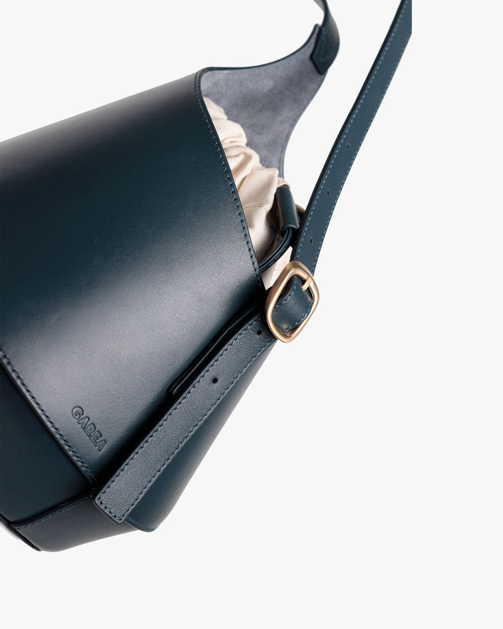 Lerna Cobalt Leather Bucket Bag