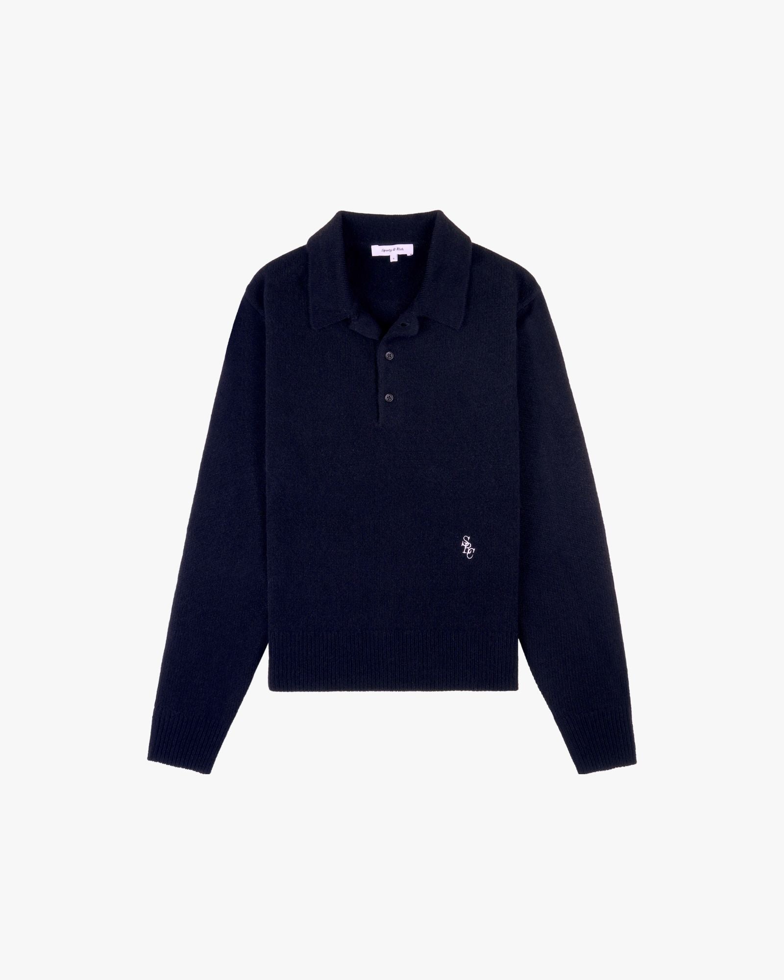 SRC Cashmere Polo Dark Navy