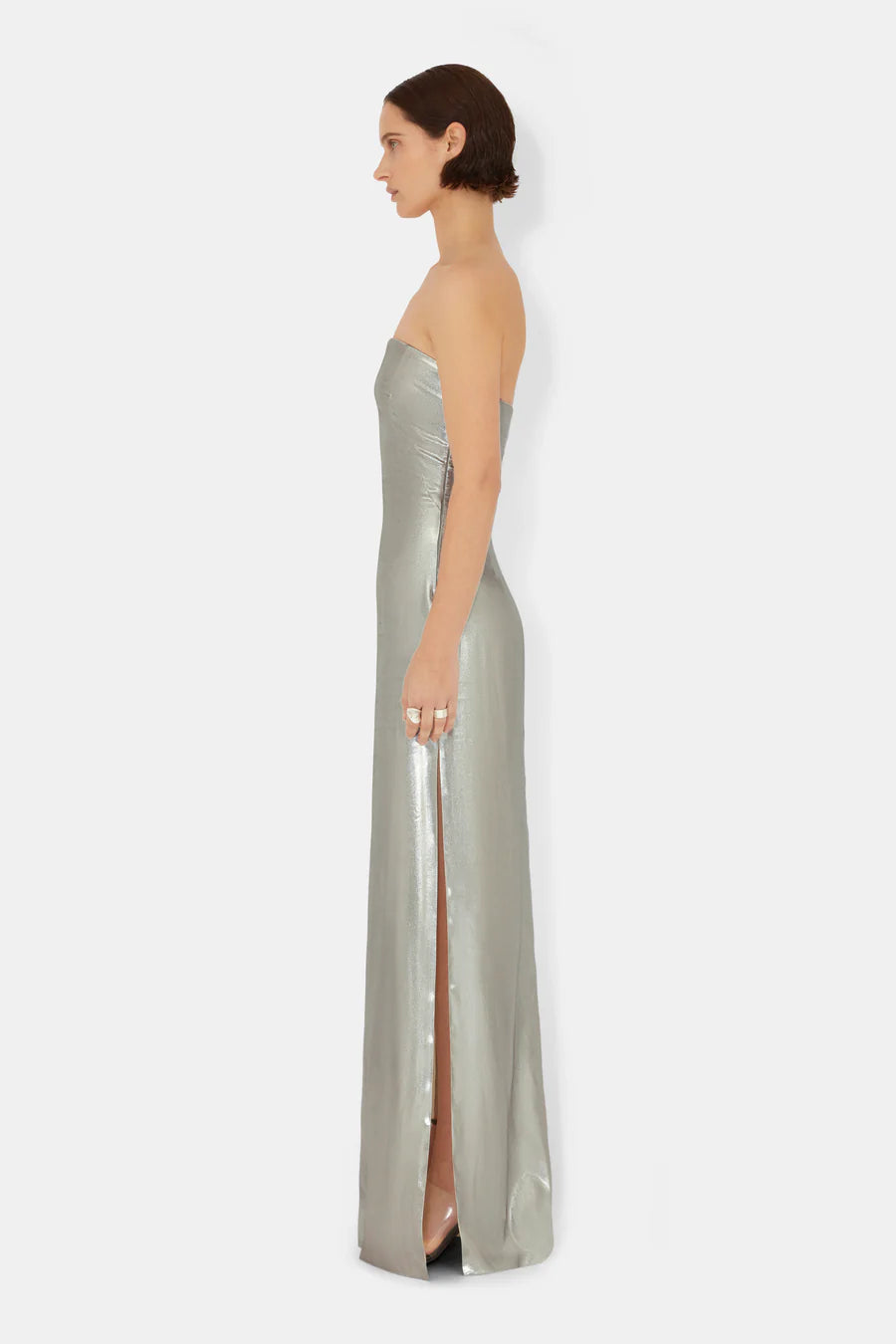Galvanized Bandeau Dress
