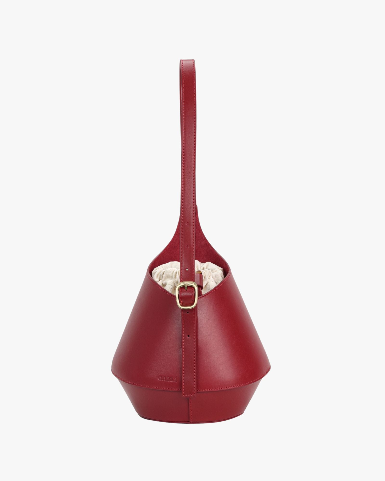 Lerna Rouge Leather Bucket Bag