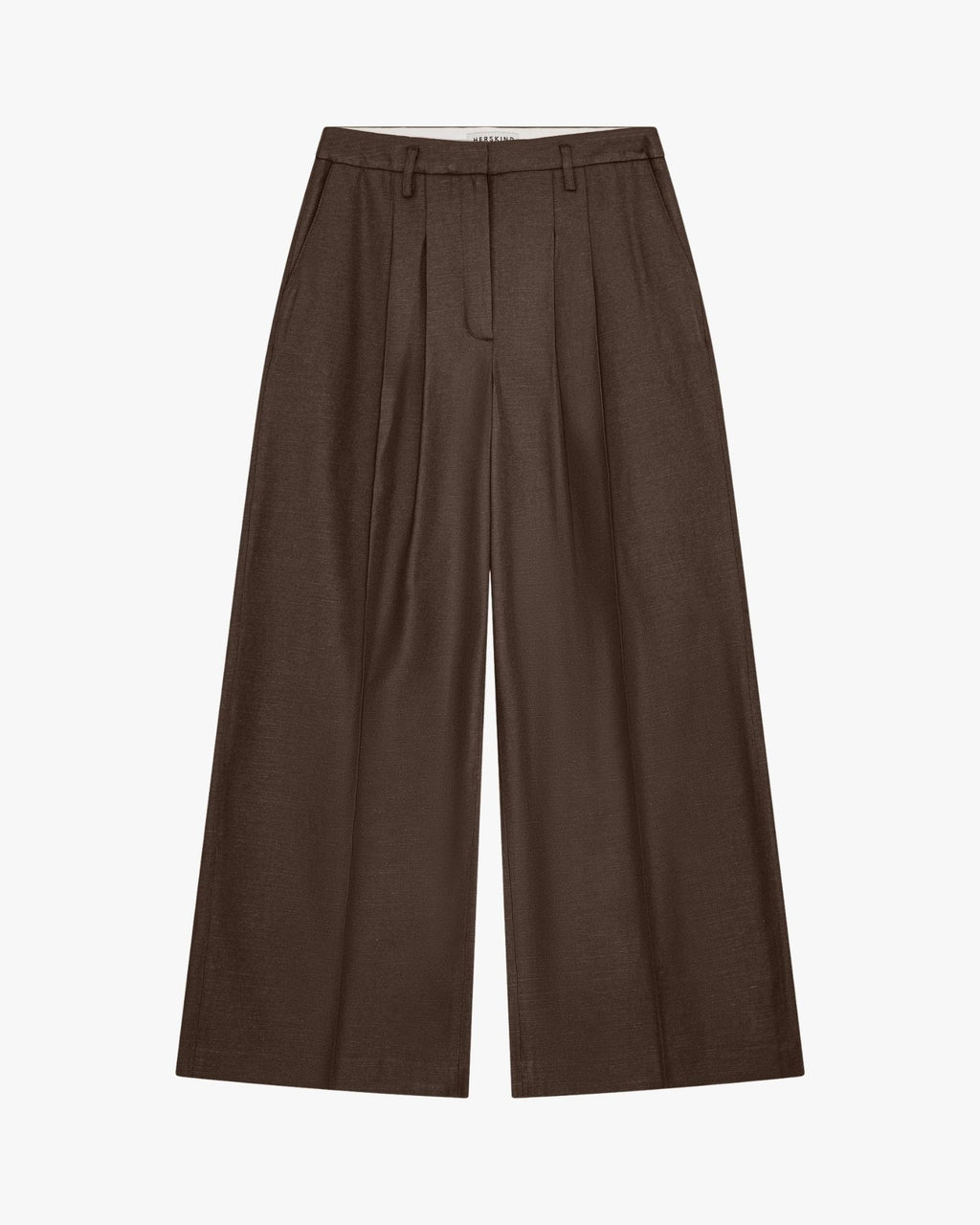 Lotus Pantaloni Vita Media Marrone Java