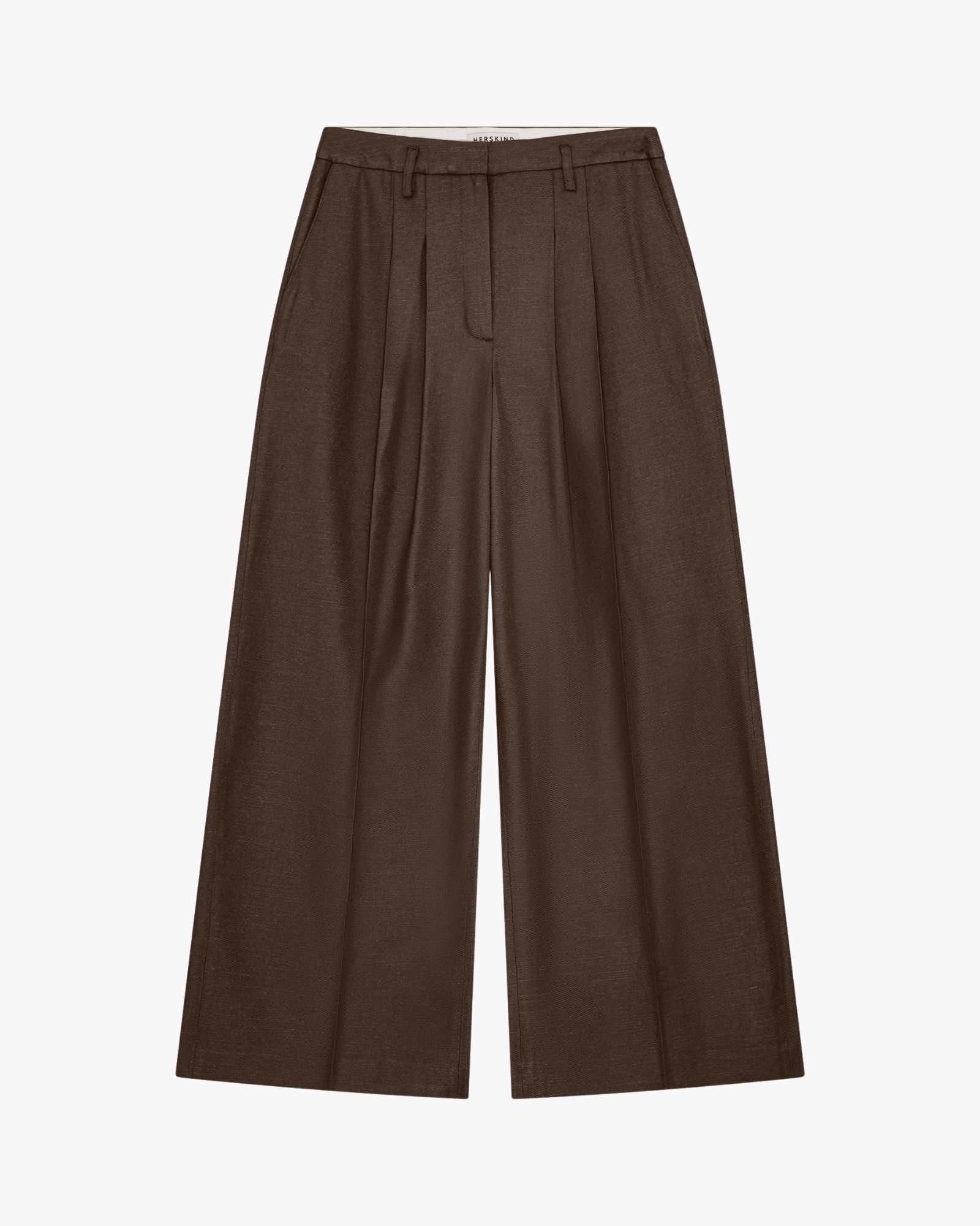 Lotus Midt Waist Pants Java Brown