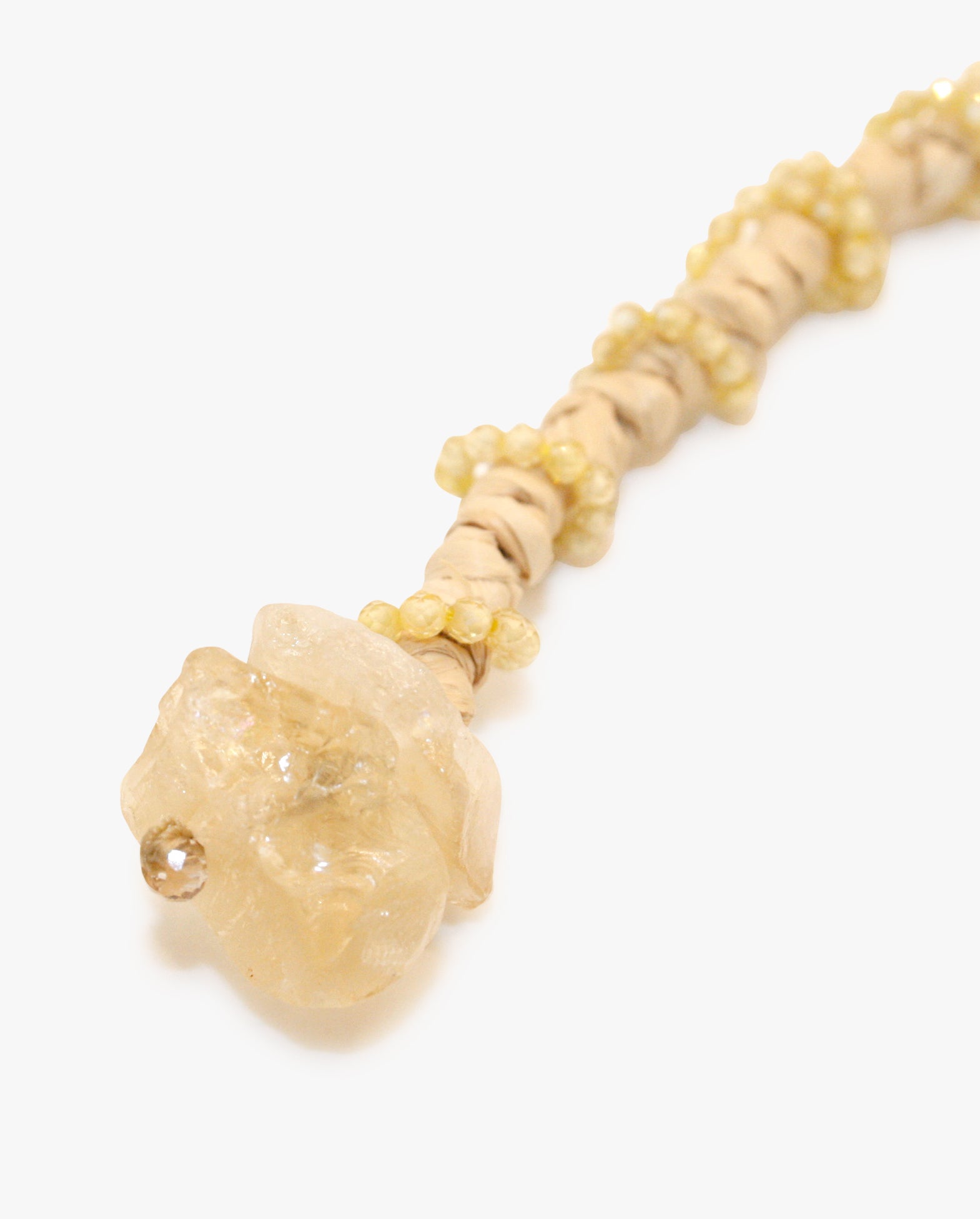 Long Raffia Earring Natural