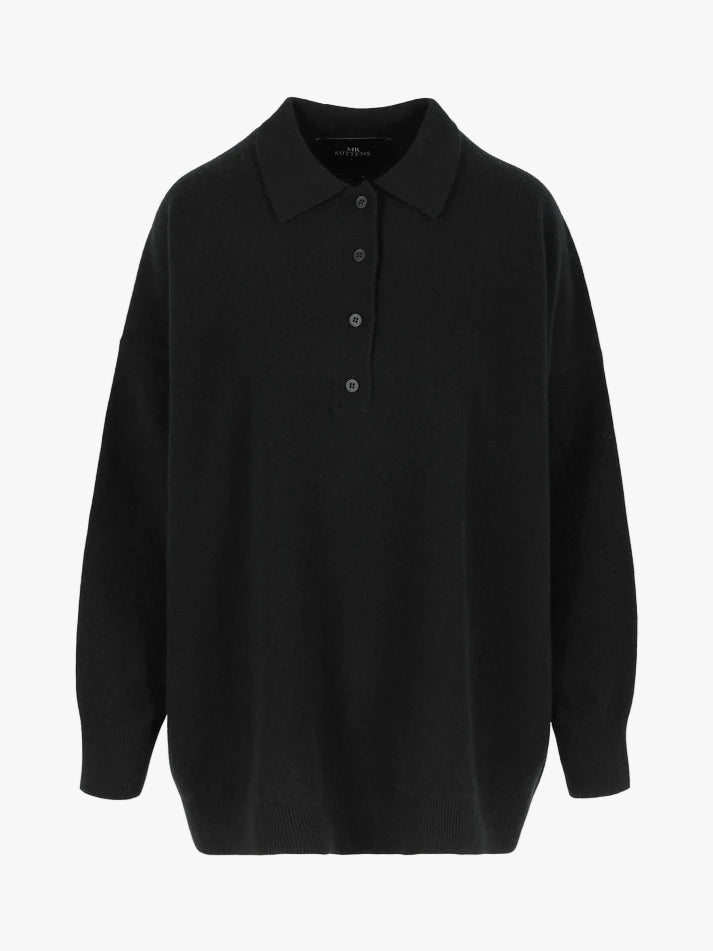 Polo Merino-Wool Sweater Black