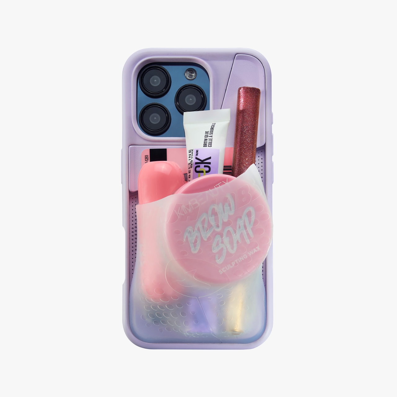 Flex Pouch Case Lavender/ Clear