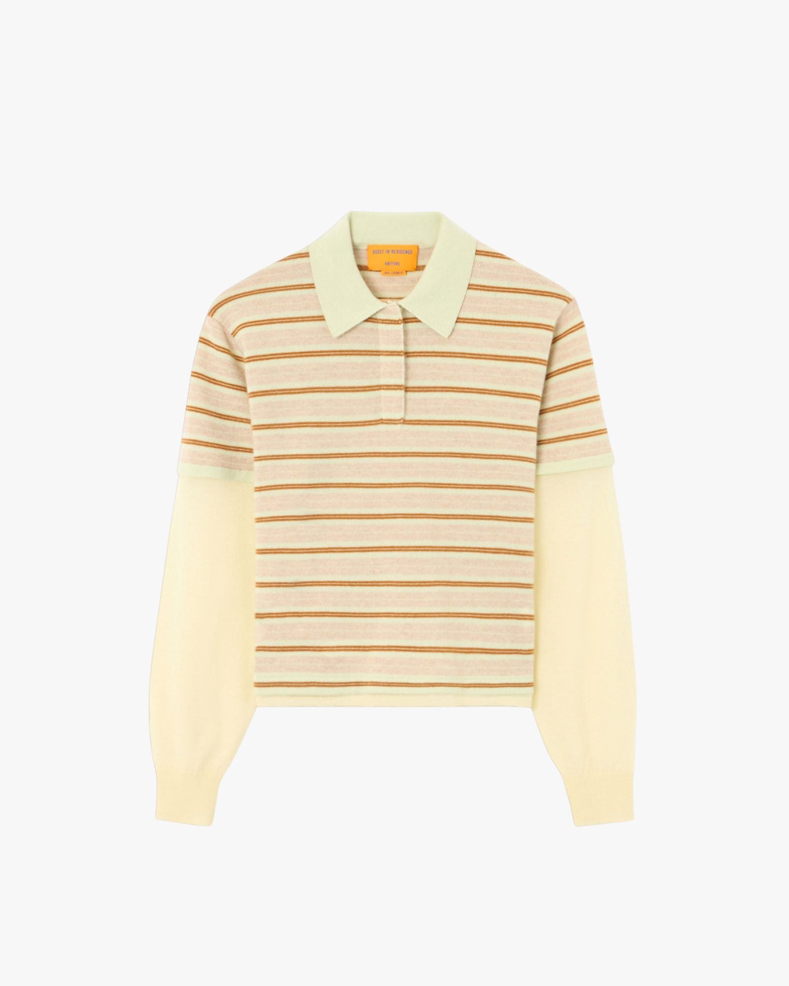 Layered Stripe Rugby Shirt Limewash Combo