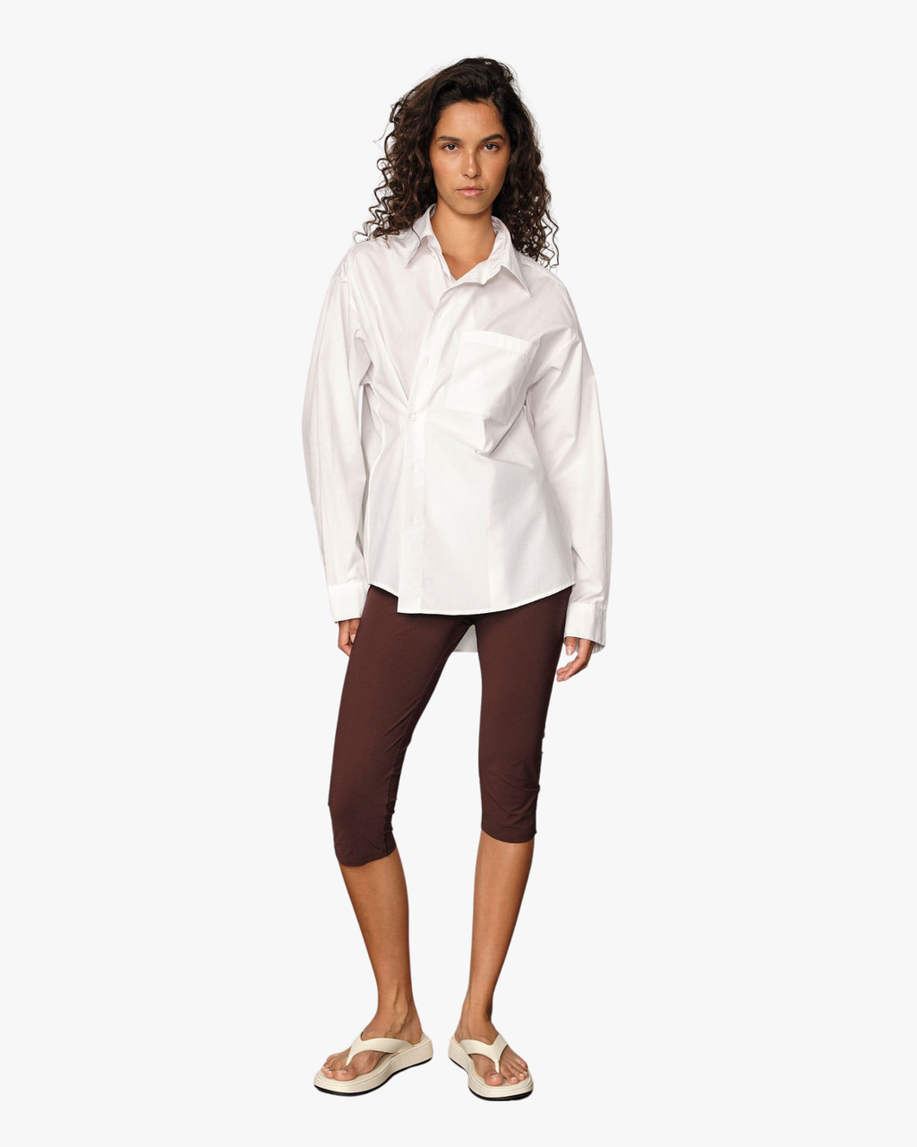 Lorenzo Crisp Cotton Adjustable Shirt White