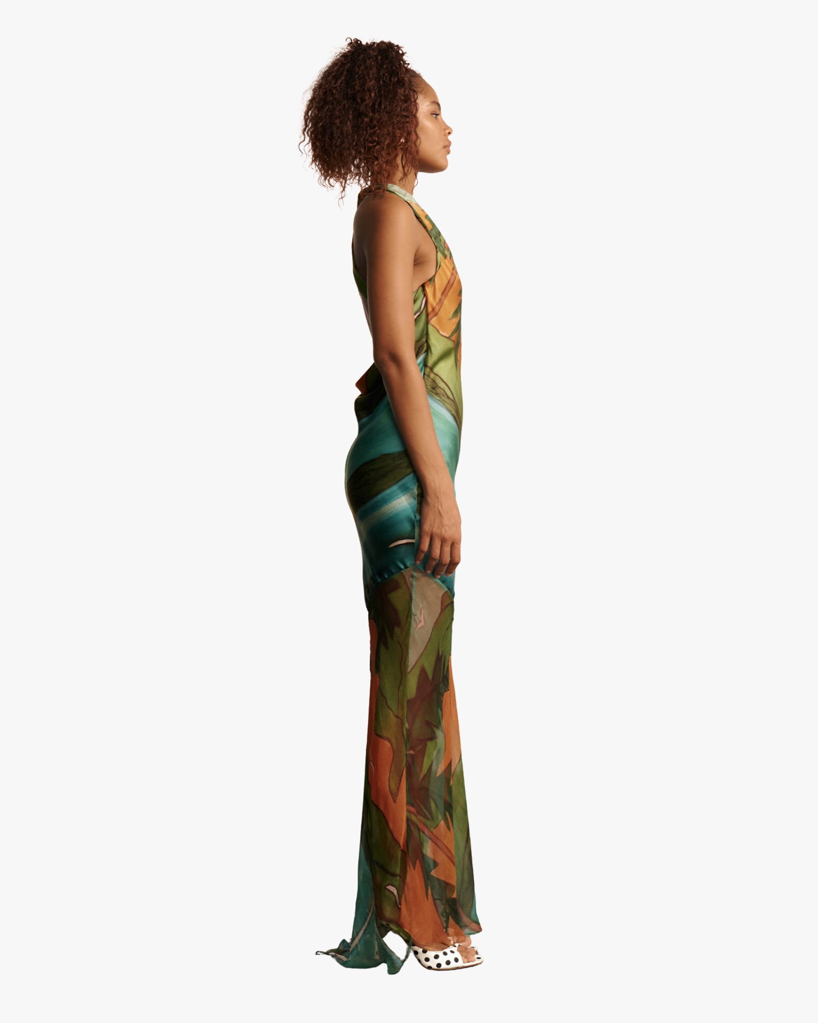 Magdalena Floral Print Silk Maxi Dress