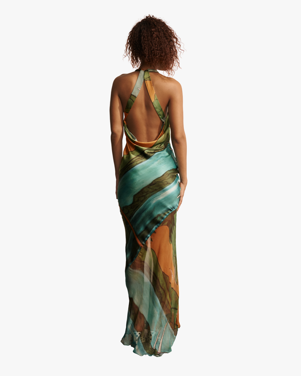 Magdalena Floral Print Silk Maxi Dress