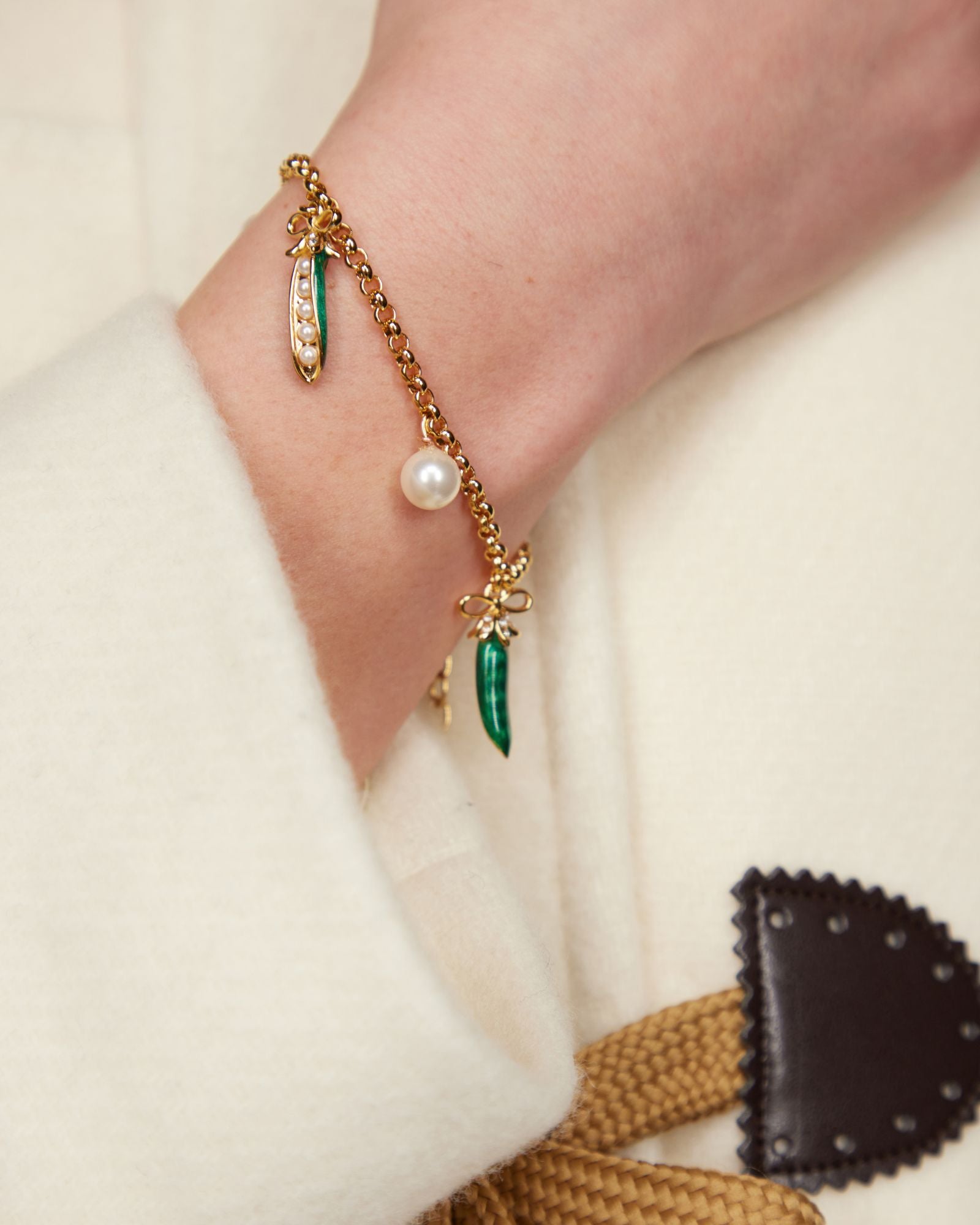 Slave Bracelet with Pod Charm