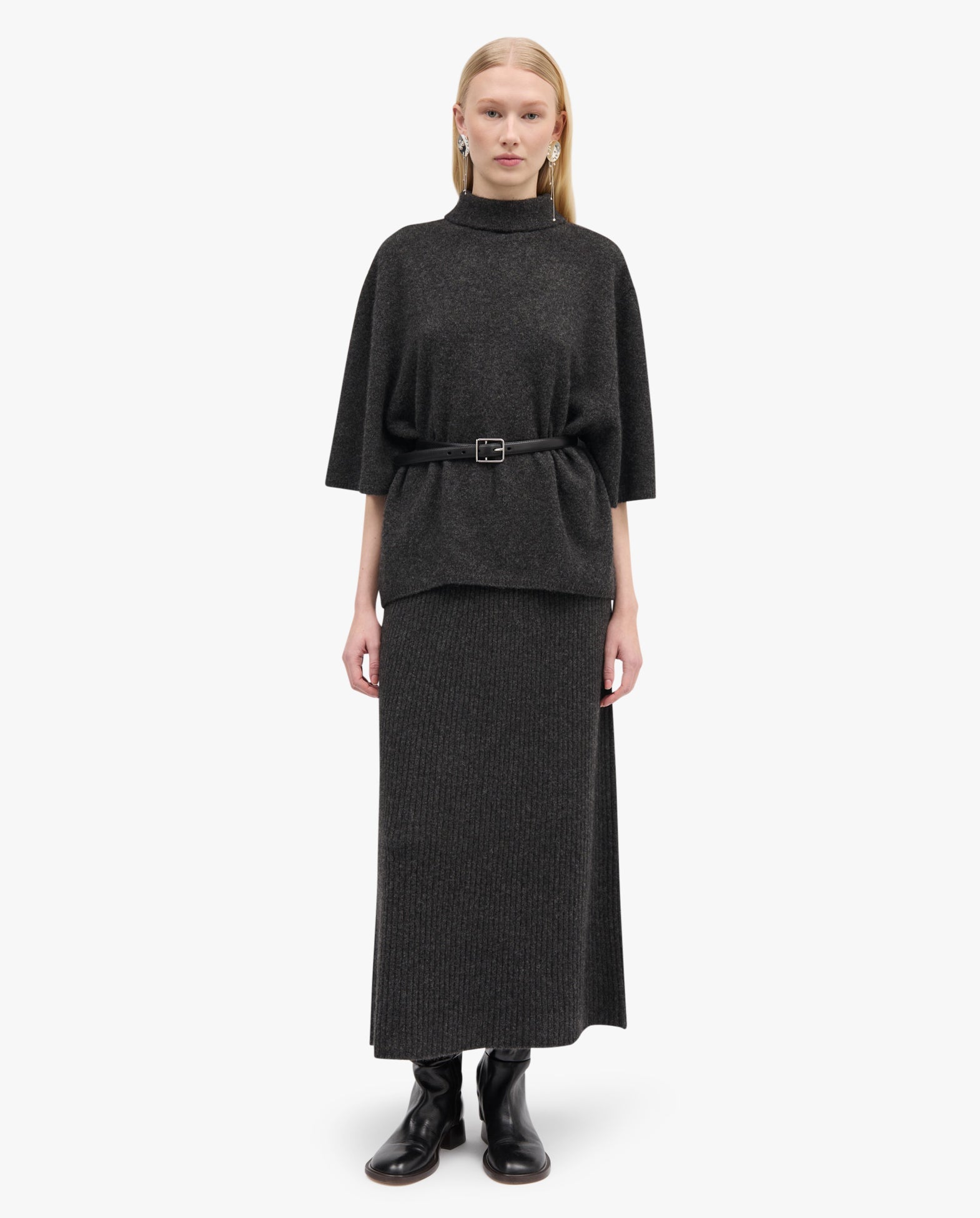 Kolly Yak Sweater Dark Grey Melange