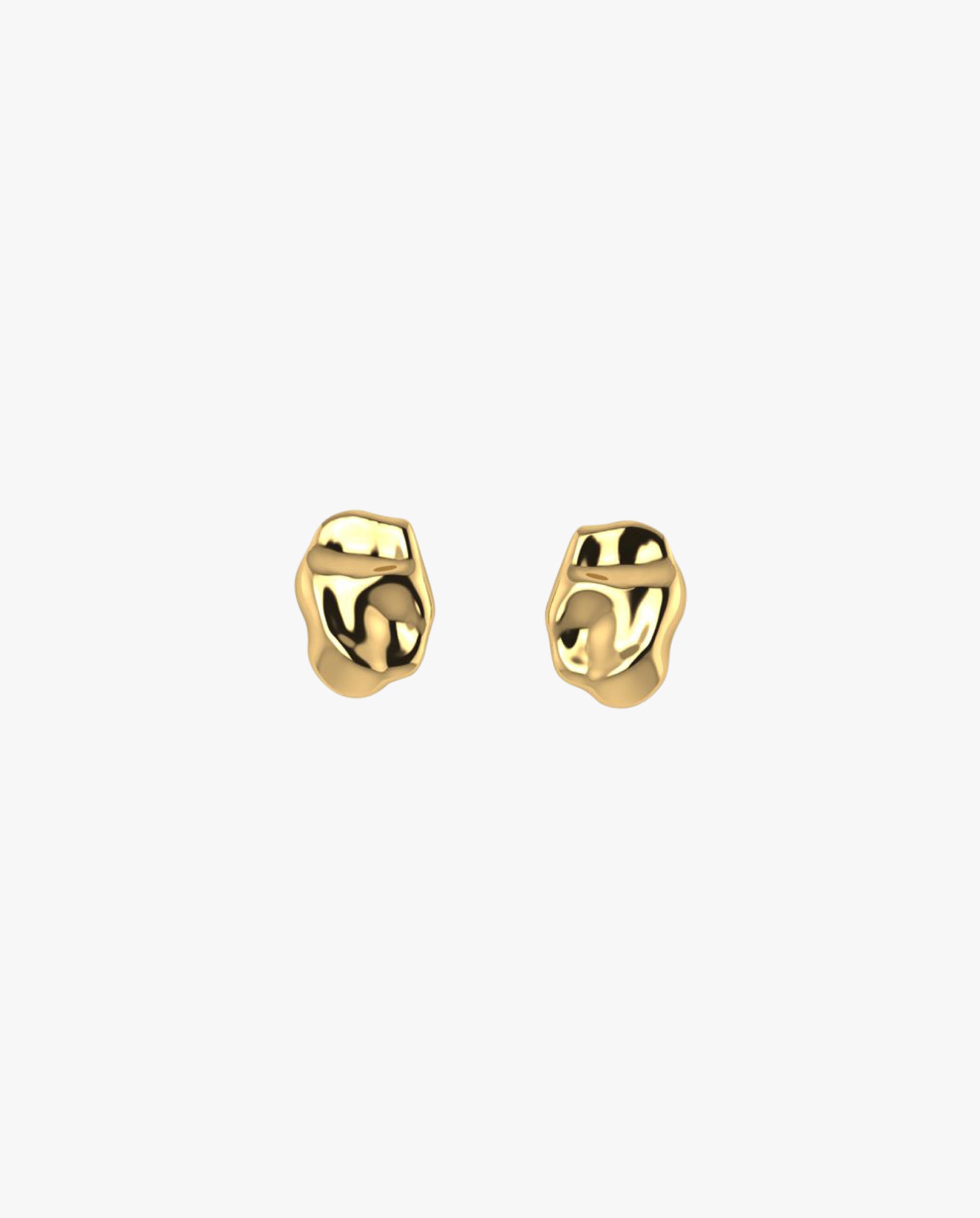 Rawstone Mini Earrings Gold