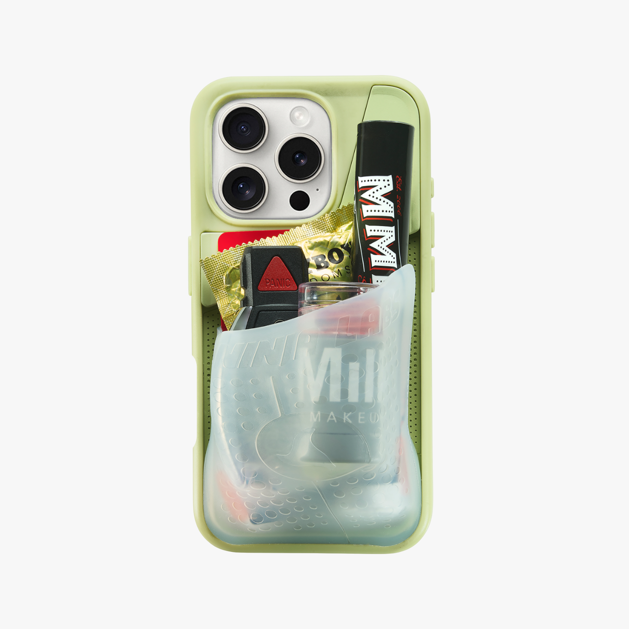 Flex Pouch Case Matcha/ Clear