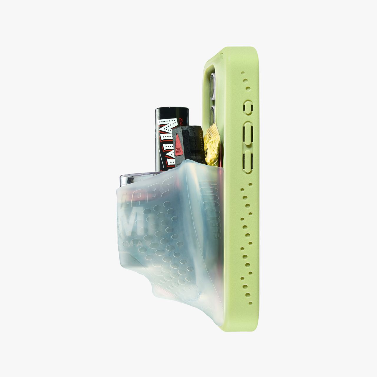 Flex Pouch Case Matcha/ Clear
